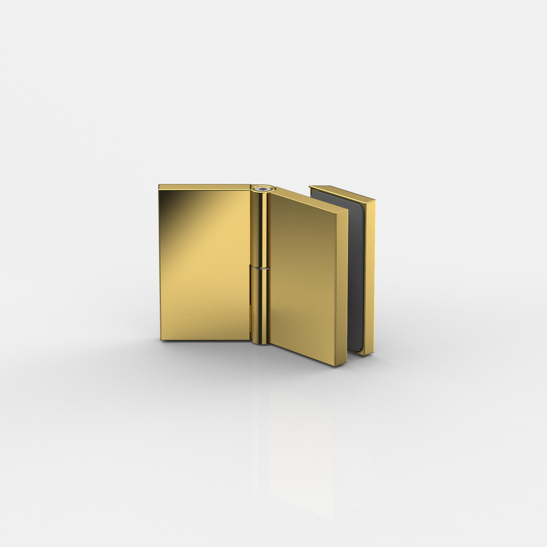 Winkelverbinder Glas-Wand 100-135°