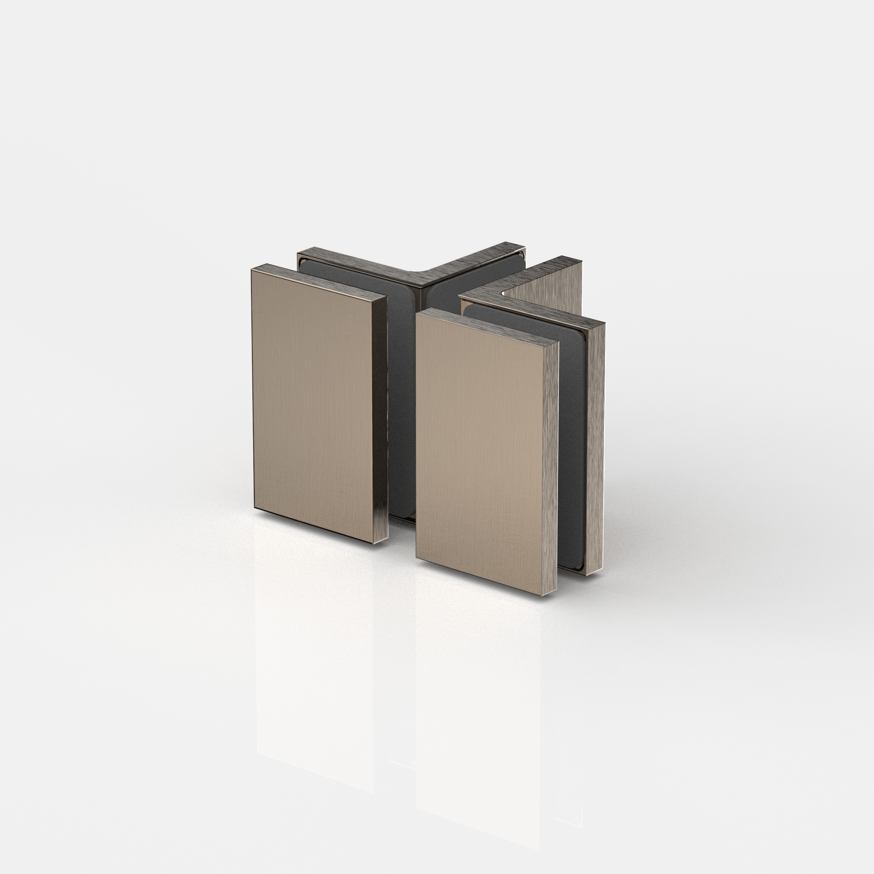 Winkelverbinder Glas-Glas 90°