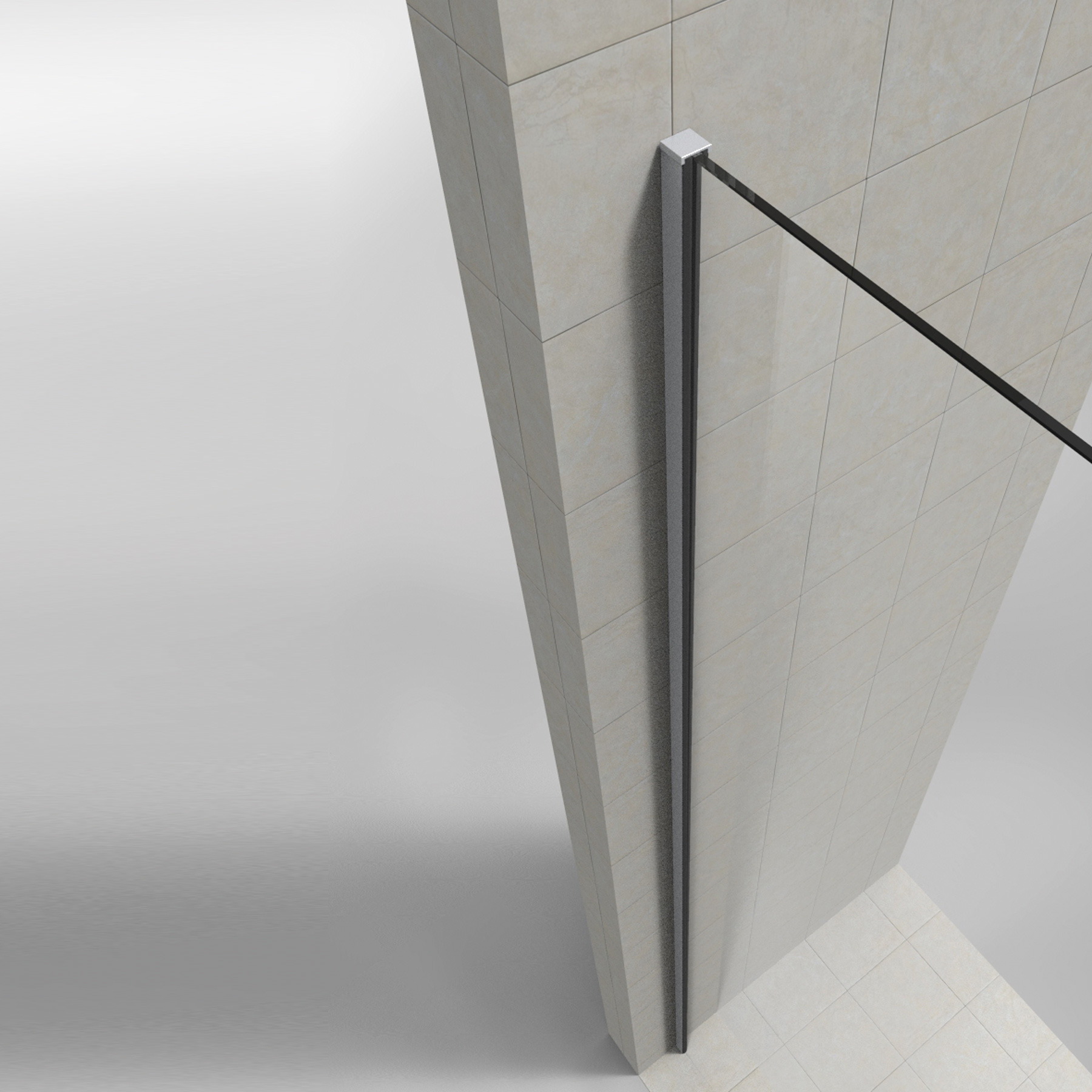 U-Profil WALK-IN-System 19x19x2500mm