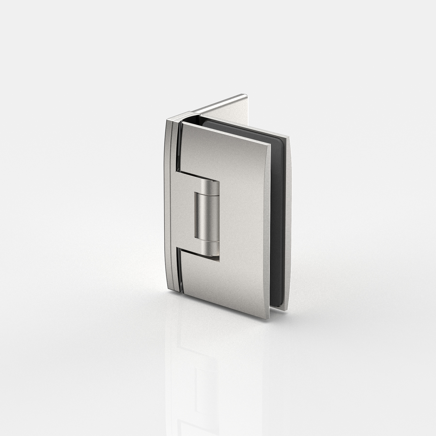 Pendeltürband Glas-Wand 90°