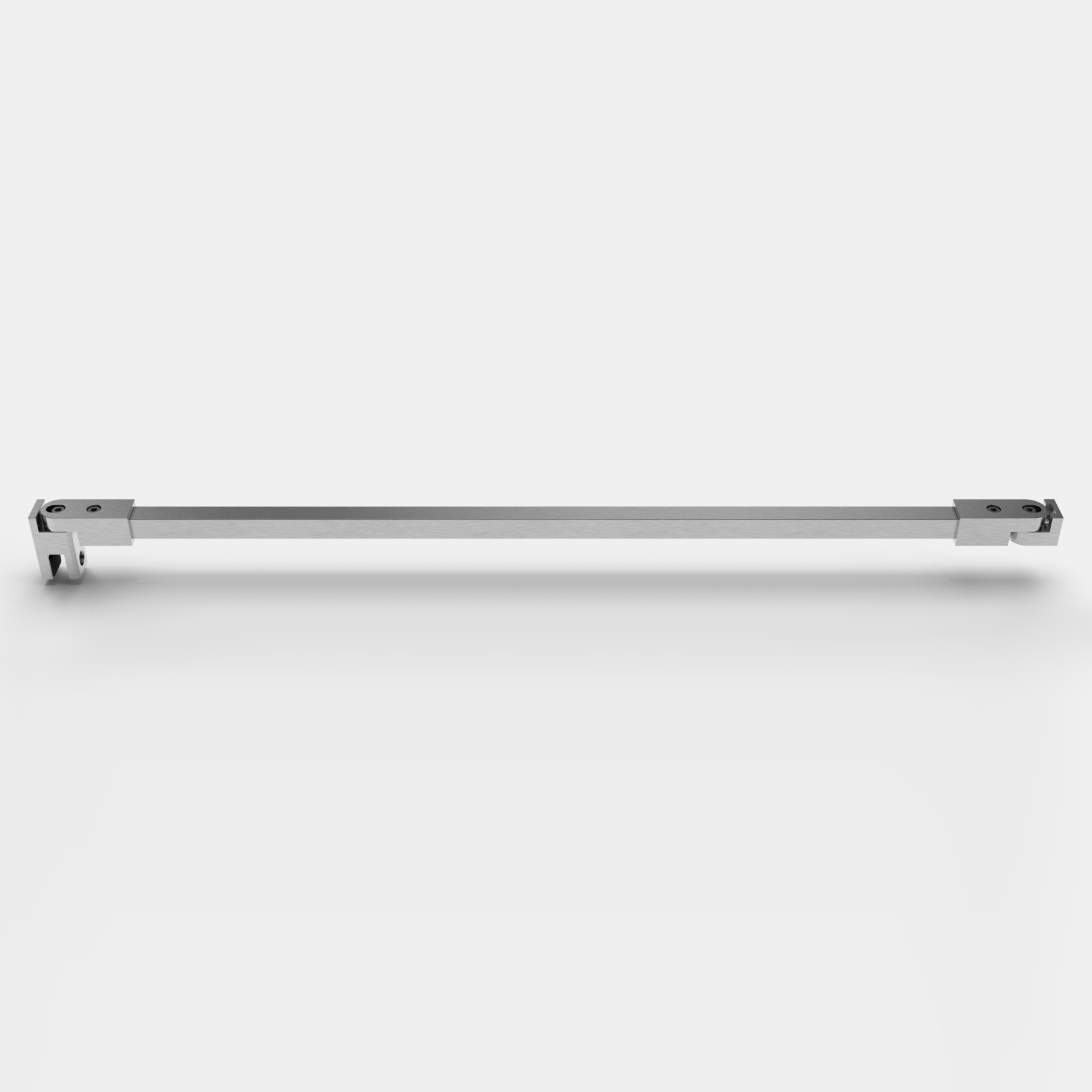 Stabistange eckig 1000 mm, Glas-Wand, kürzbar