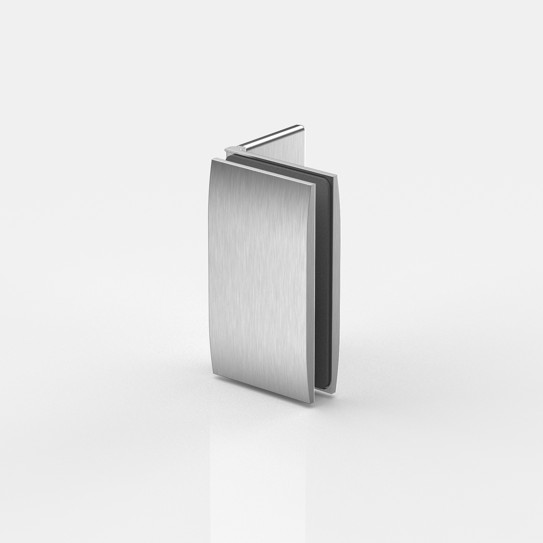 Winkelverbinder Glas-Wand 90°