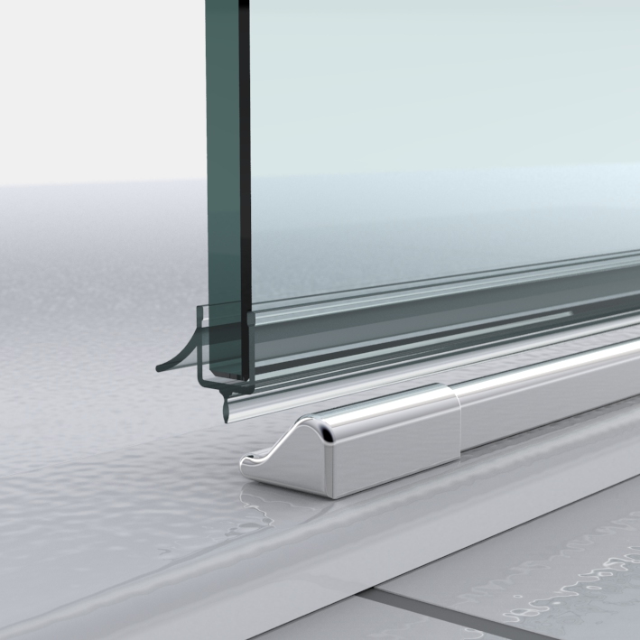 Wasserabweisprofil für 8mm GLAS