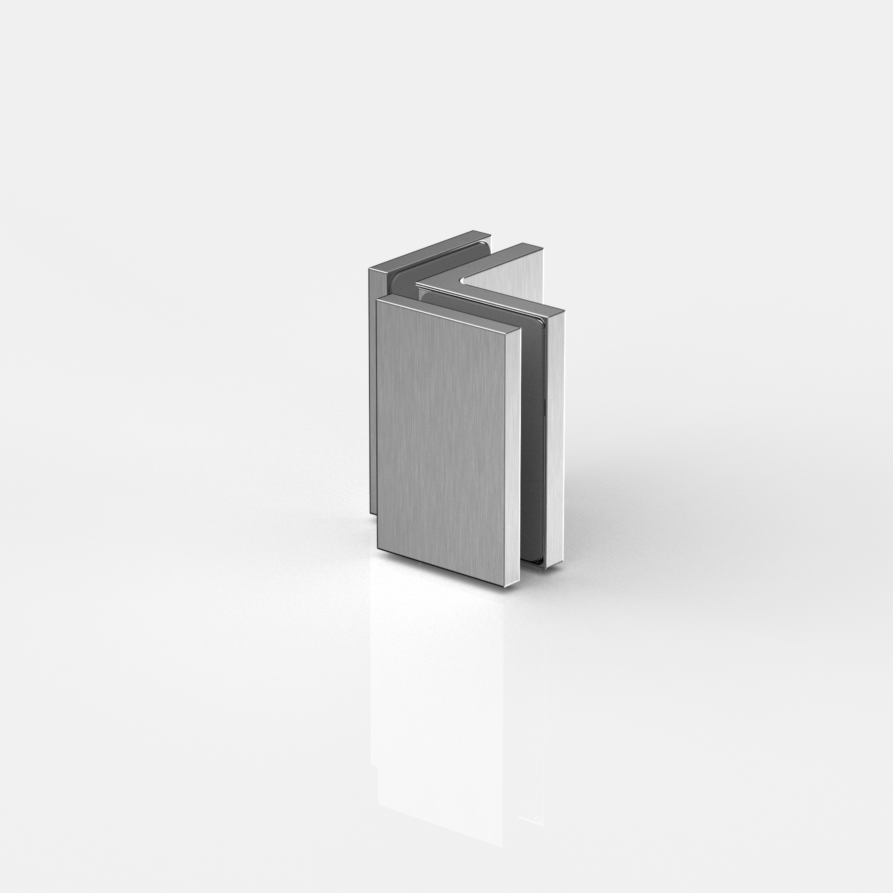 Winkelverbinder Glas-Glas 90°