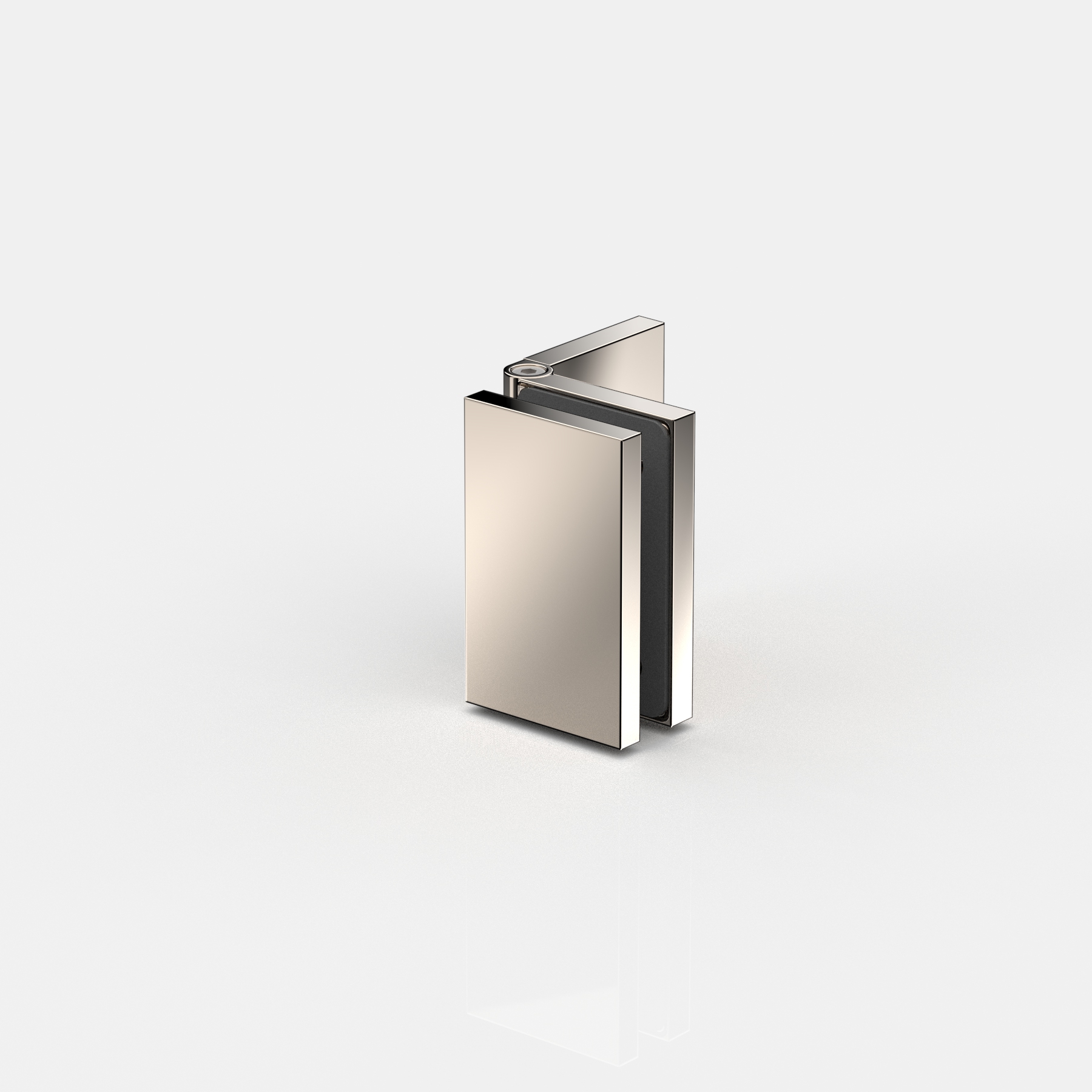 Winkelverbinder Glas-Wand 60-100°