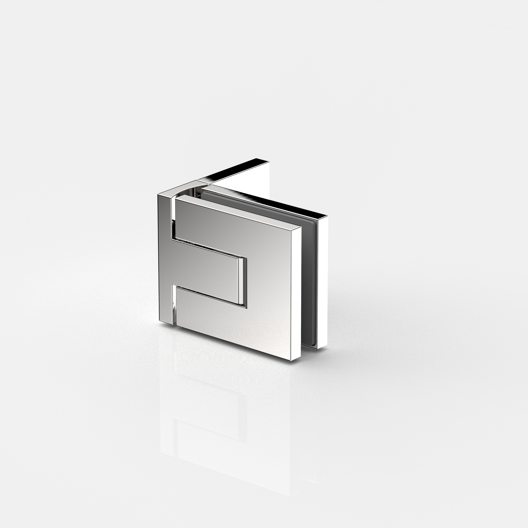 Pendeltürband Glas-Wand 90°