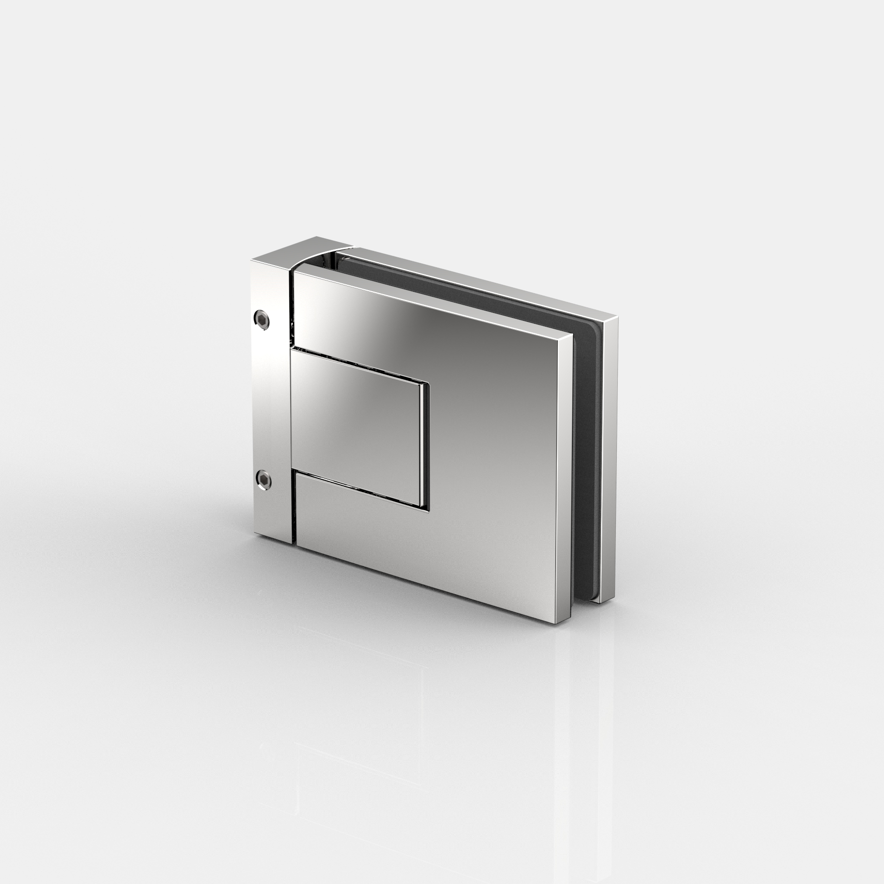 Pendeltürband Glas-Wand 90°