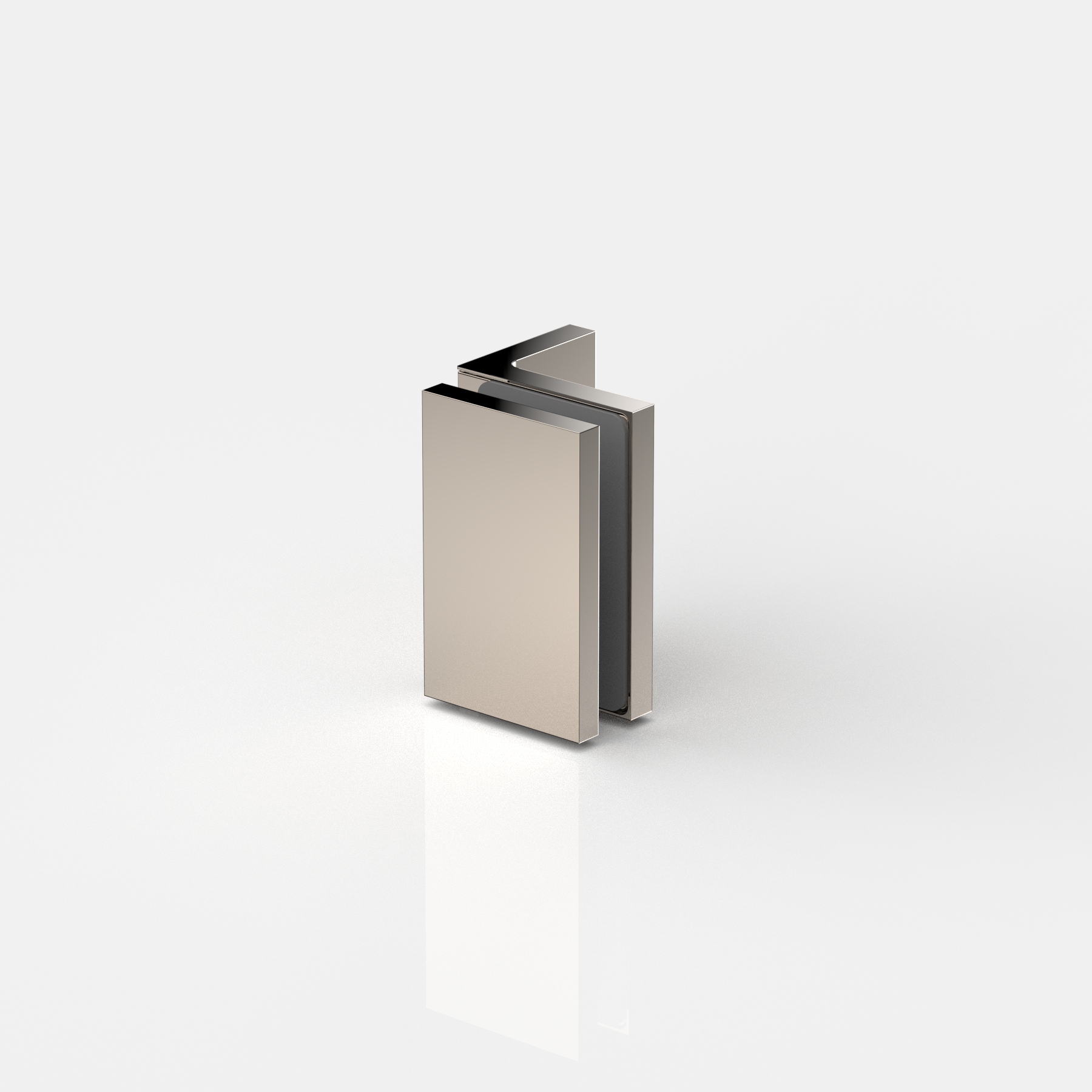 Winkelverbinder Glas-Wand 90°