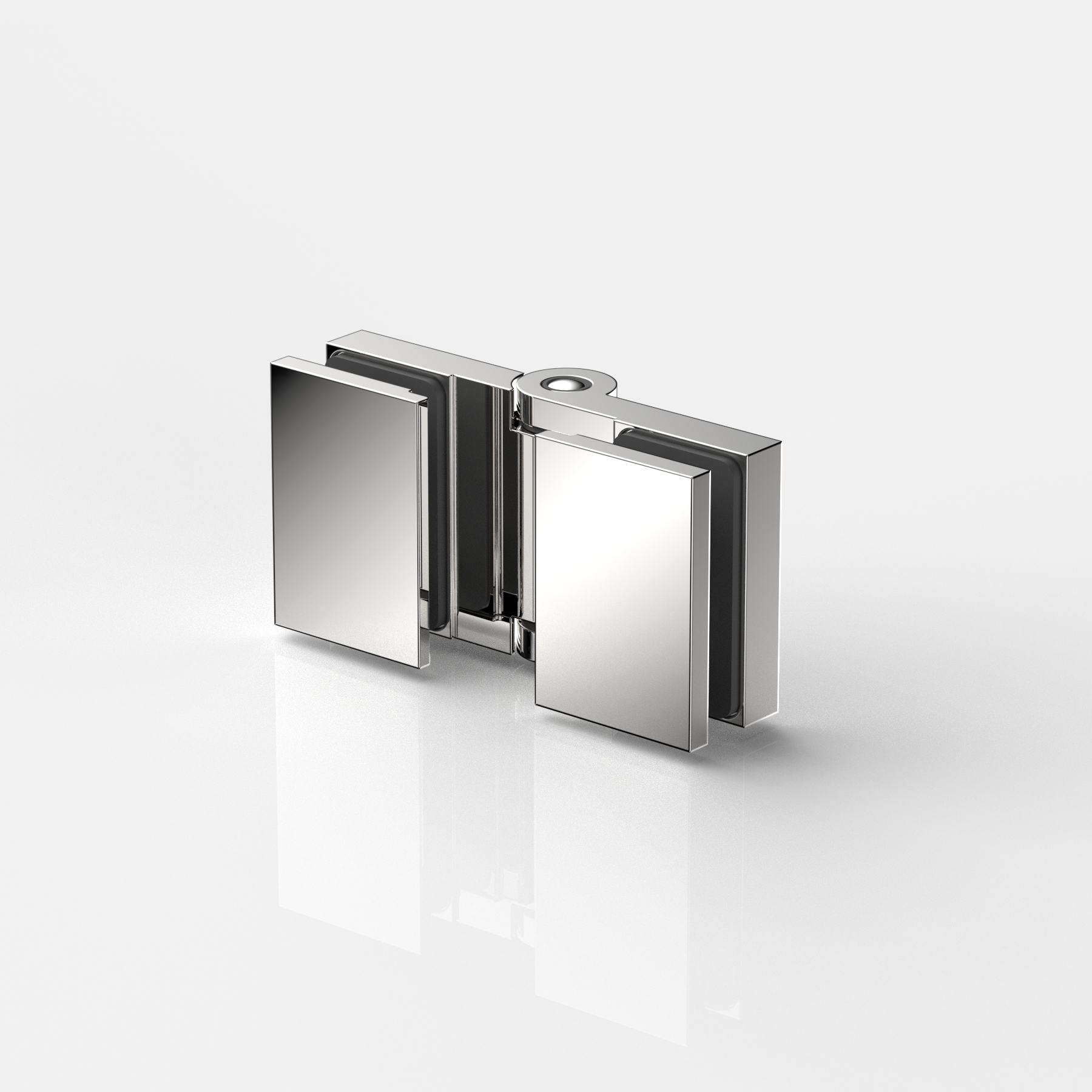 Anschlagtürband Glas-Glas 180°