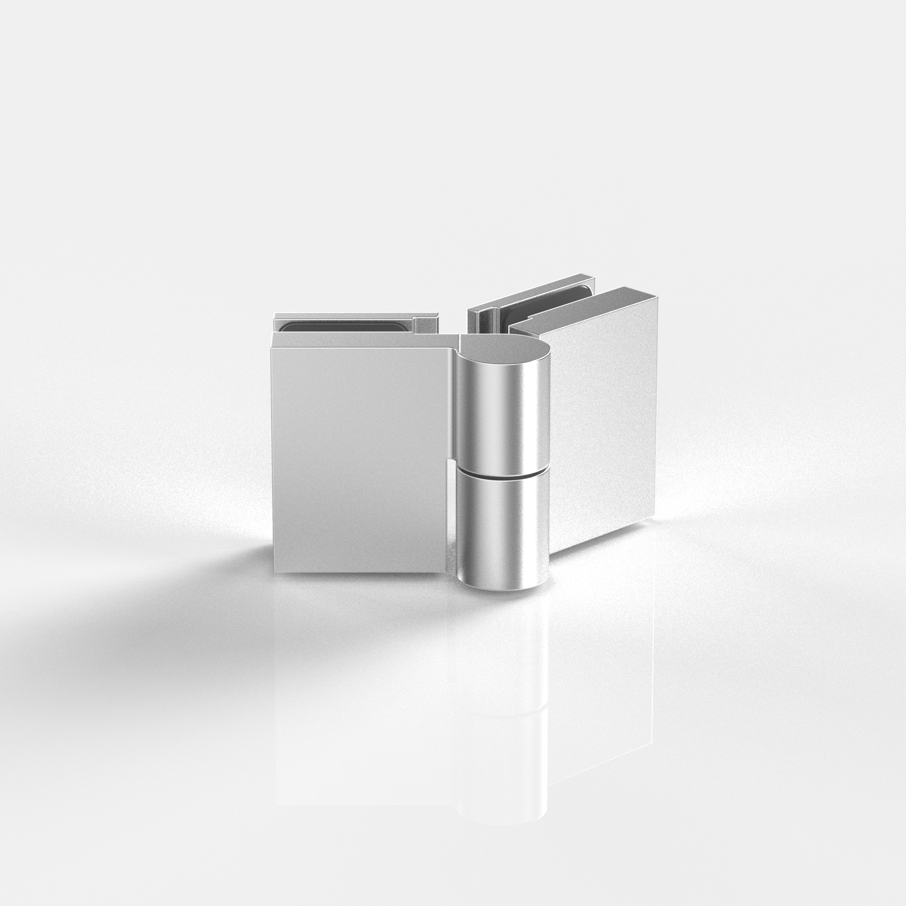 Hebe-Senk-Anschlagtürband, Glas-Glas135°