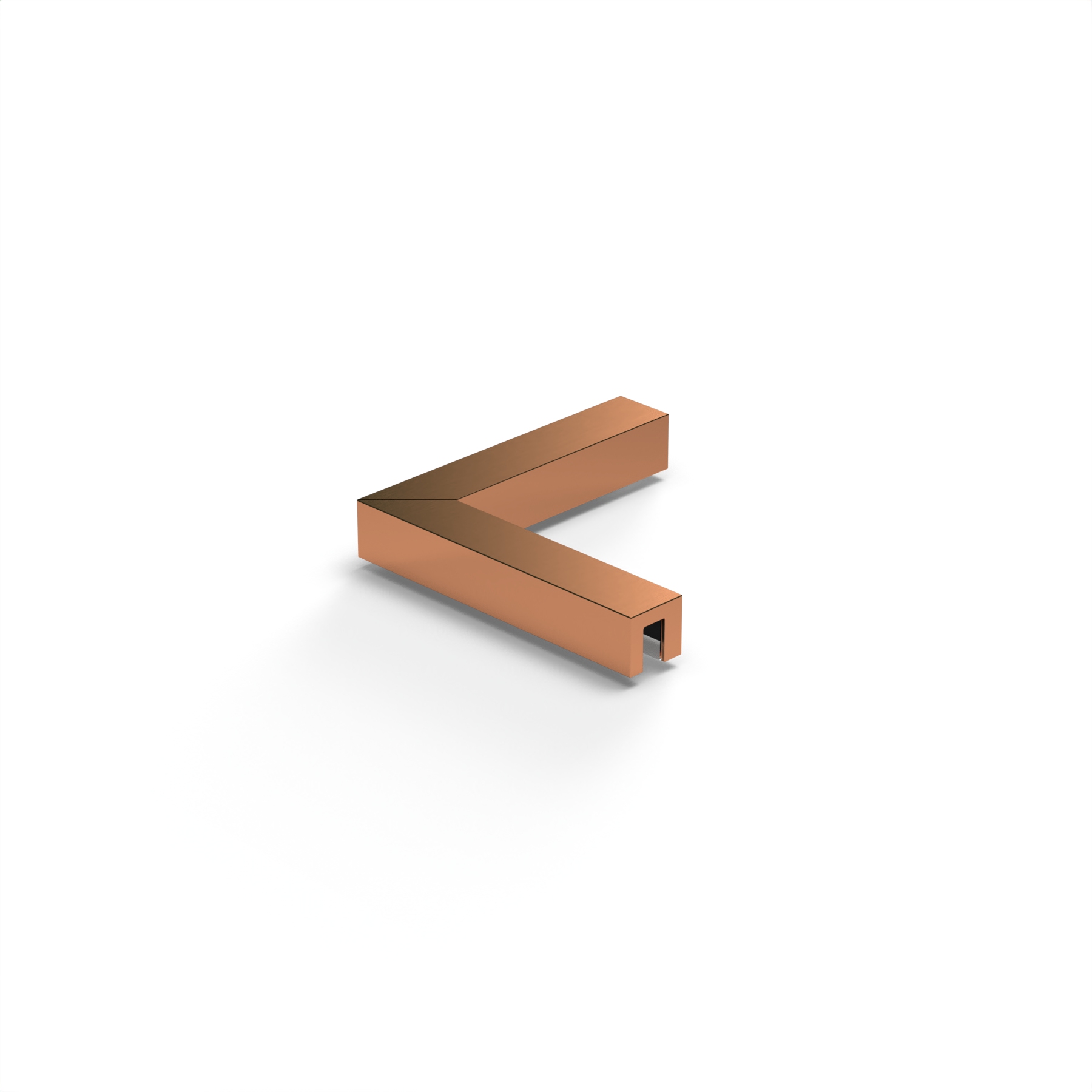 Winkelstabilisierung Glas-Glas 90°, starr