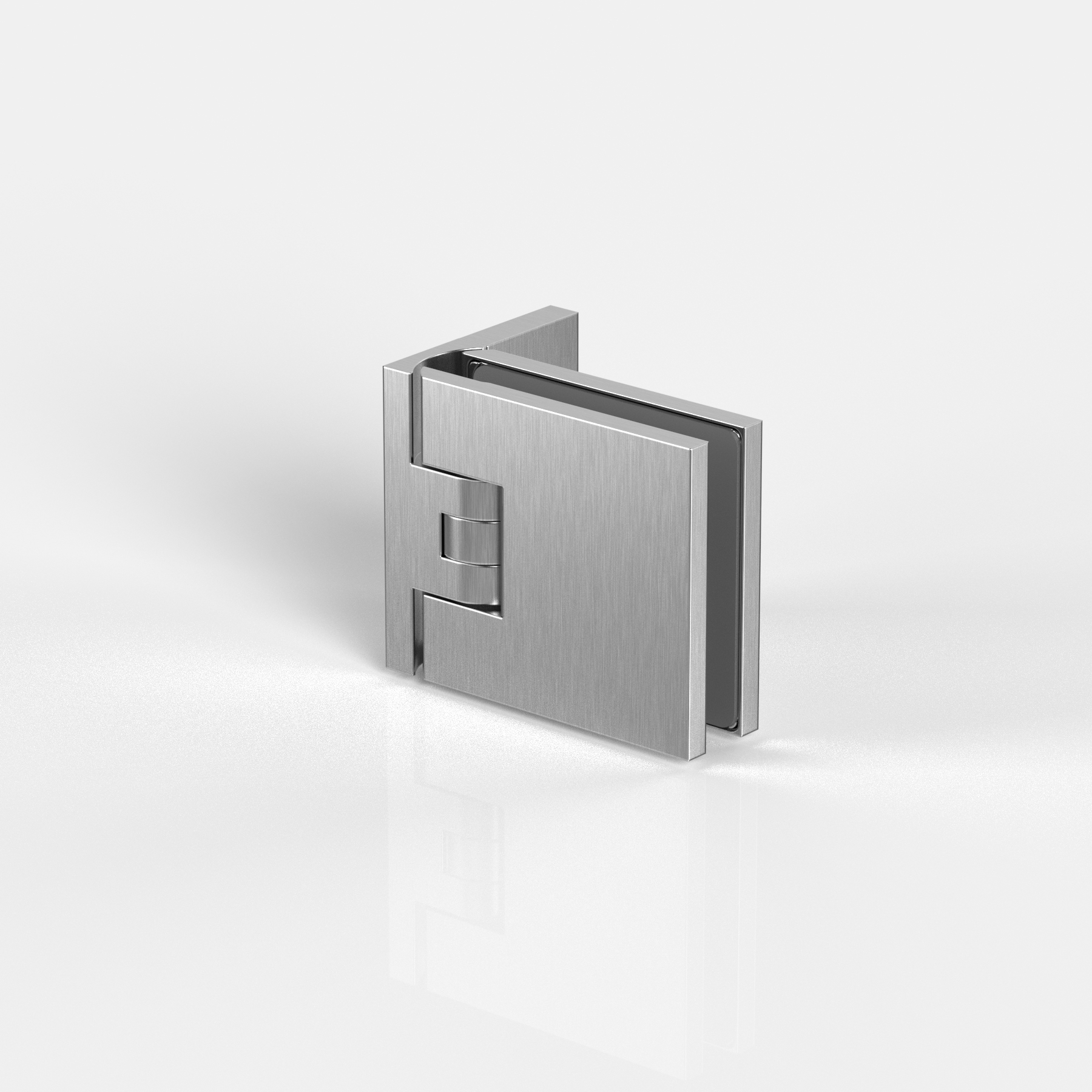 Pendeltürband Glas-Wand 90°