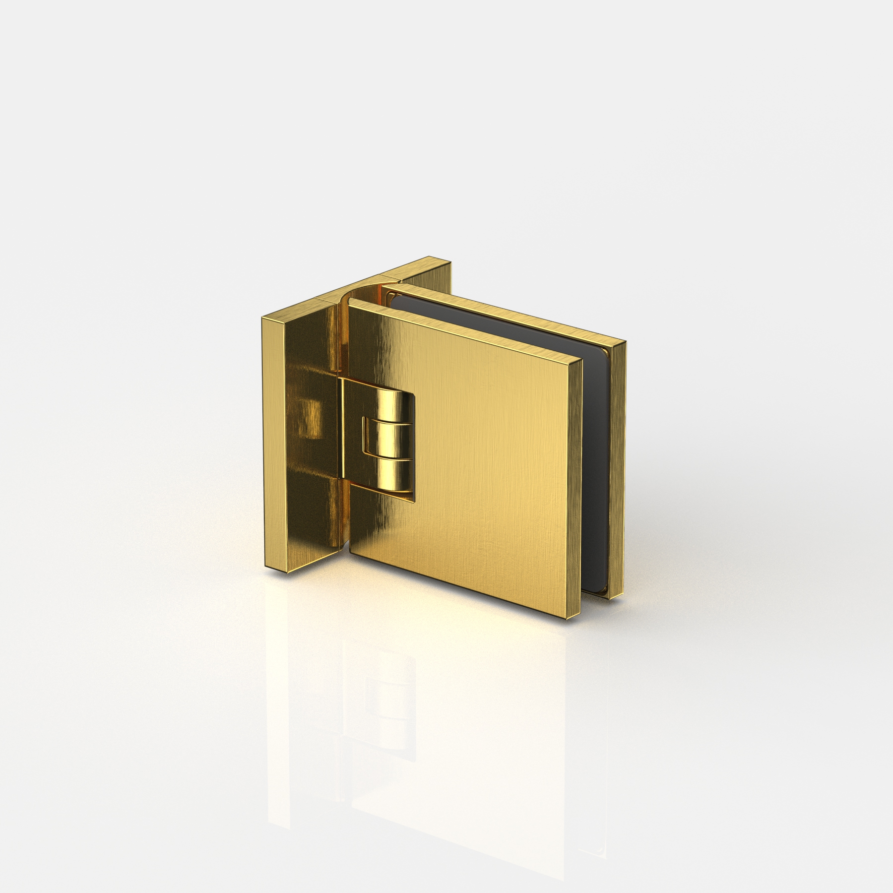 Pendeltürband Glas-Wand 90°