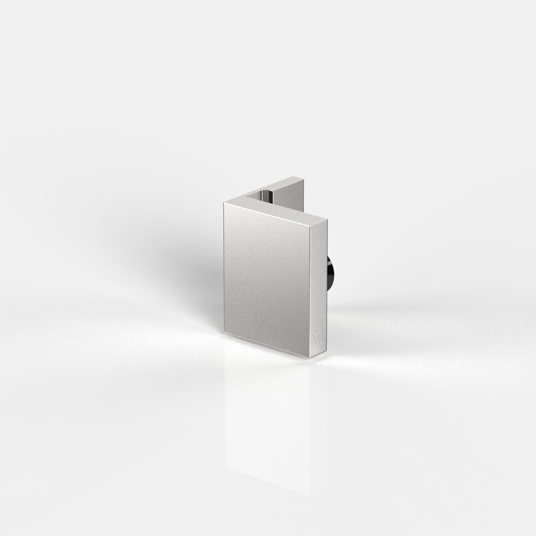 Winkelverbinder Glas-Wand 90°