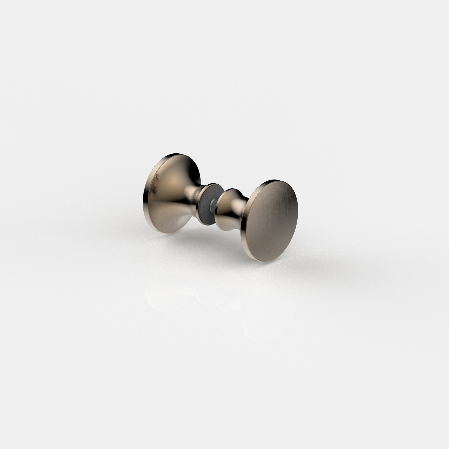 Glastürgriff Ø40x29,5mm 2-seitig rund