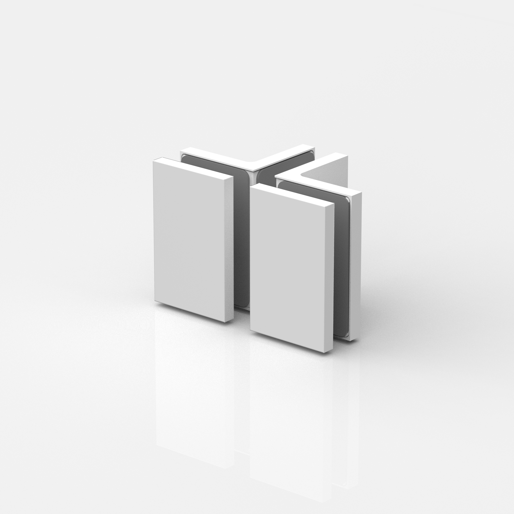 Winkelverbinder Glas-Glas 90°