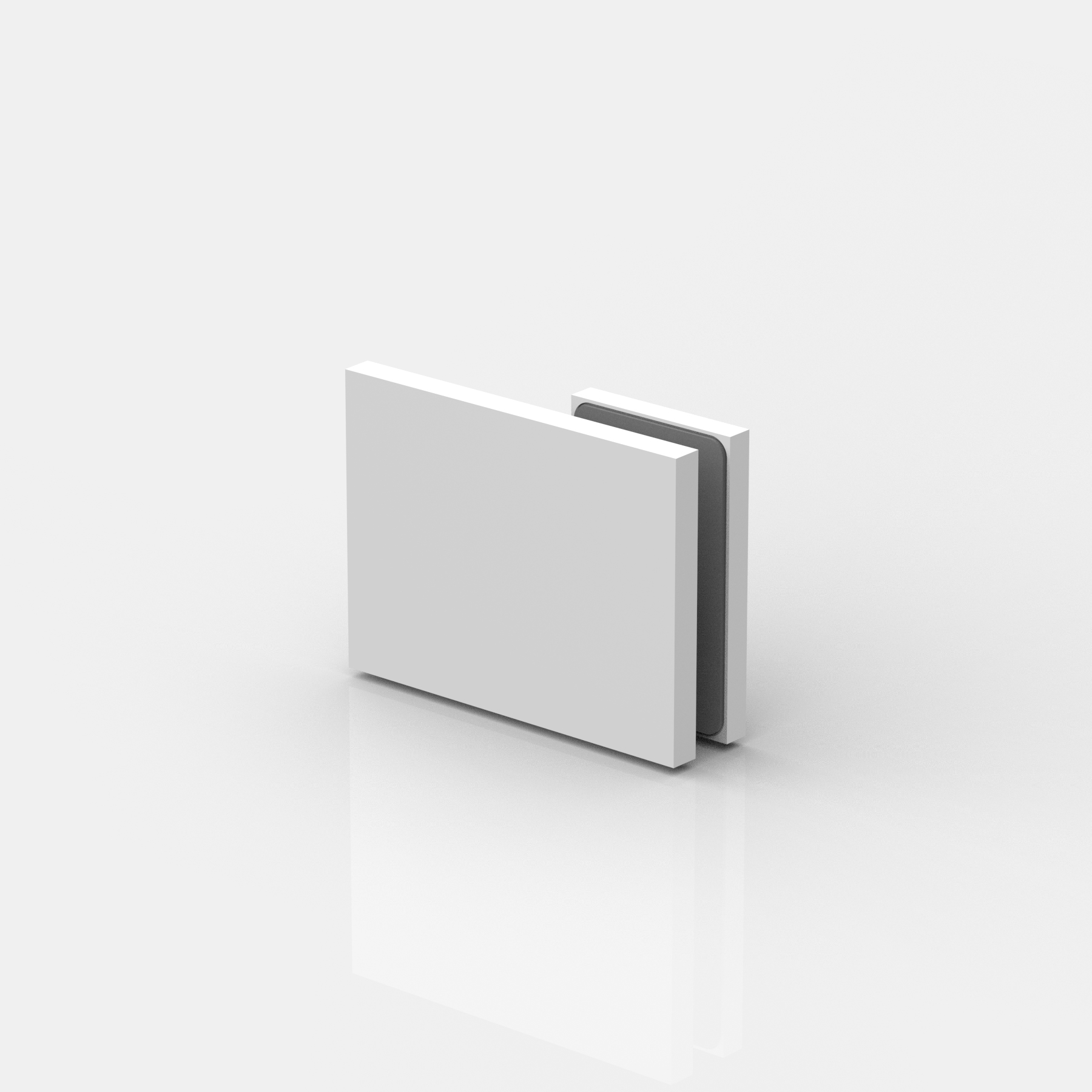 Längsverbinder Glas-Wand 180°