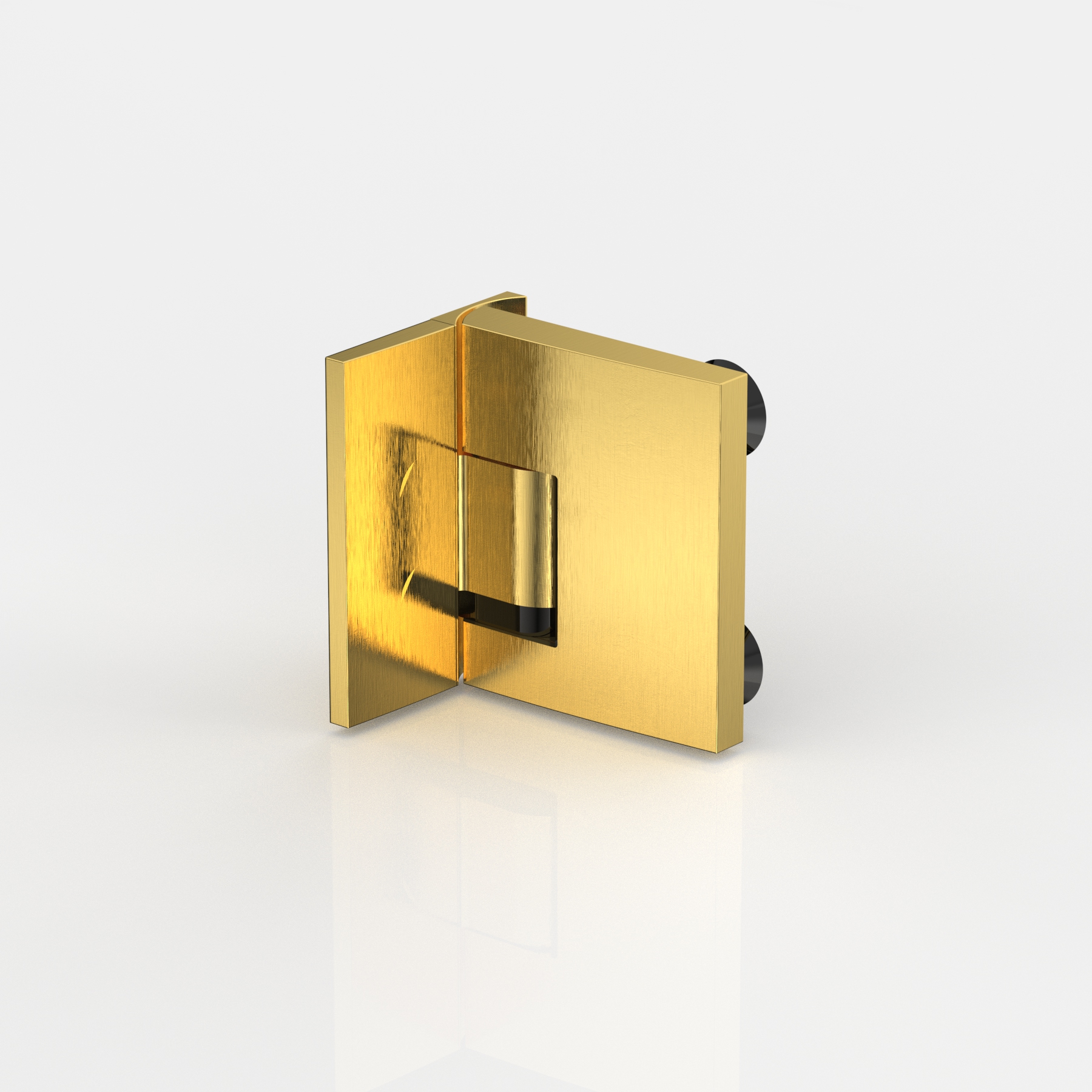 Pavone – shower swing door hinge glass-wall 90°, flush