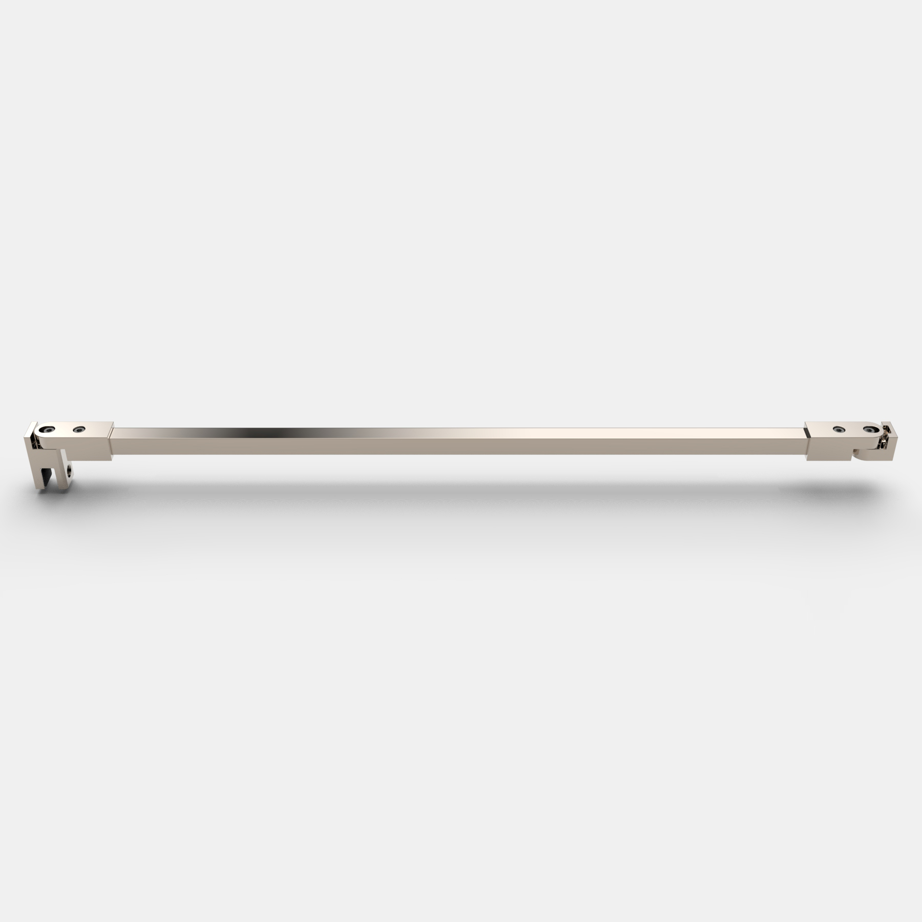 Stabistange eckig 1000 mm, Glas-Wand, kürzbar