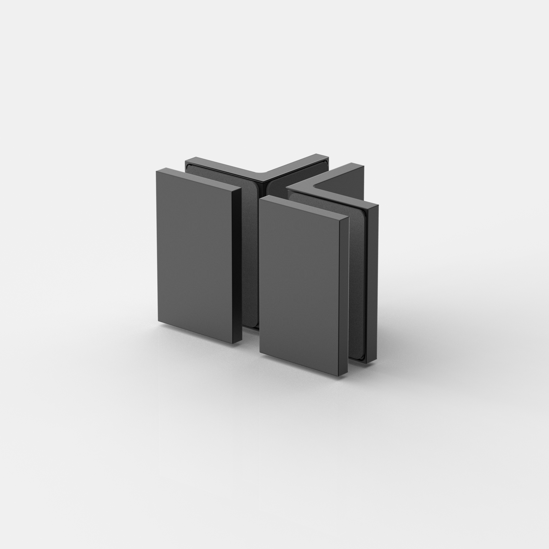 Winkelverbinder Glas-Glas 90°