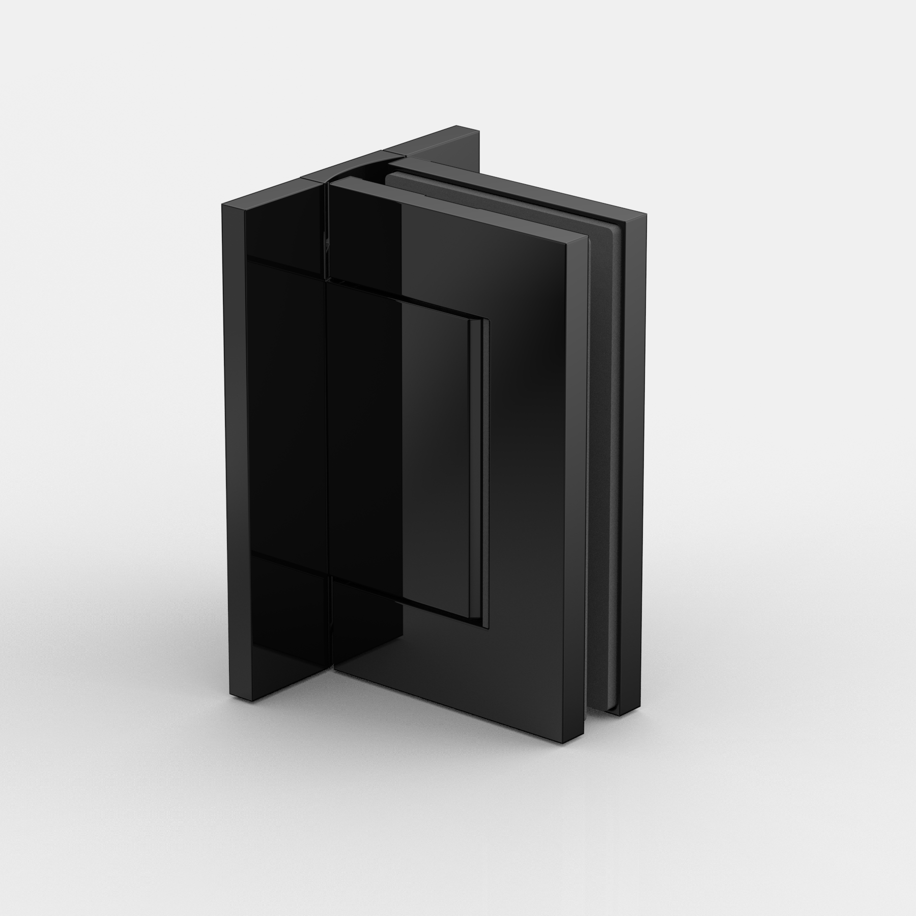 Pendeltürband Glas-Wand 90°,  beidseitig max. 95° öffnend