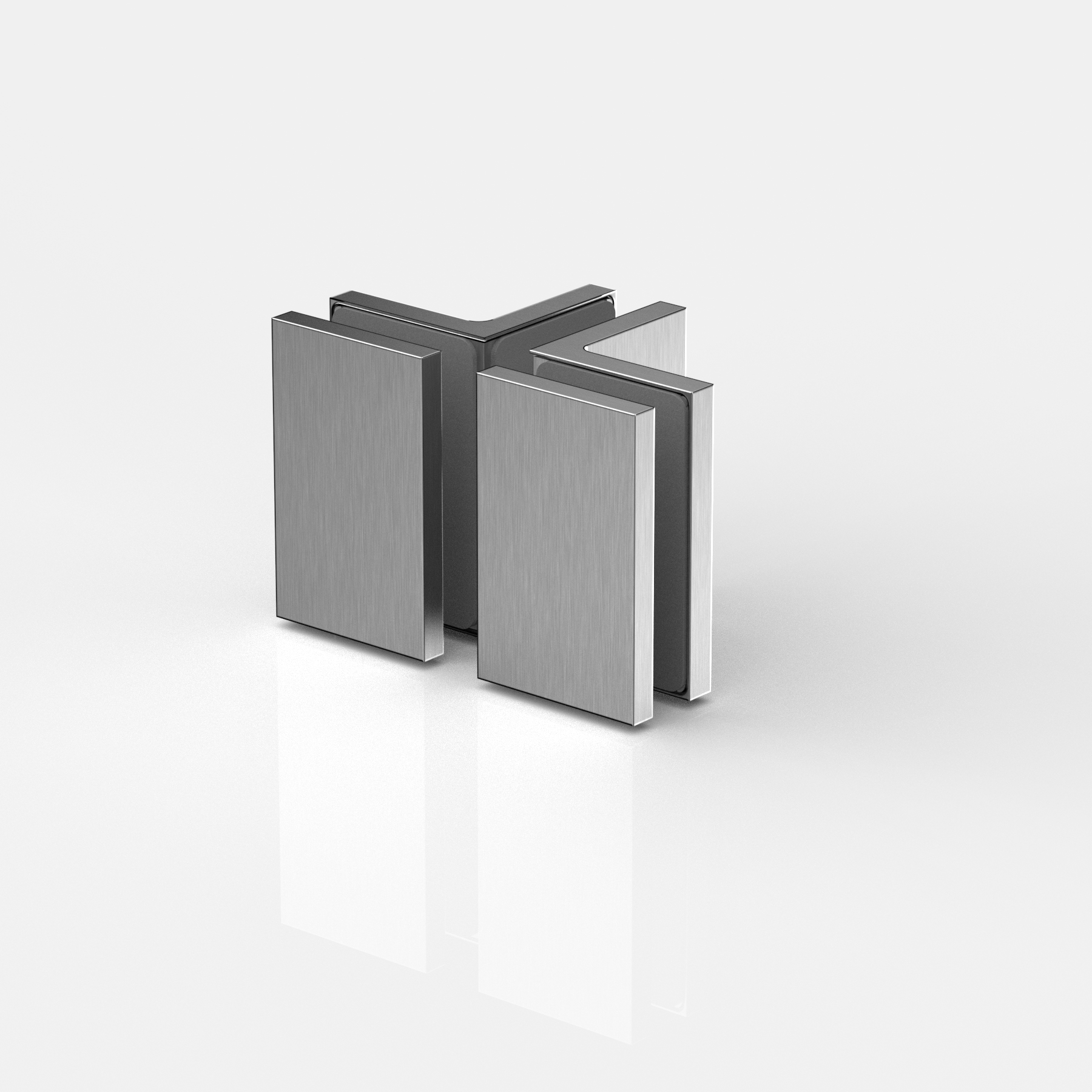 Winkelverbinder Glas-Glas 90°