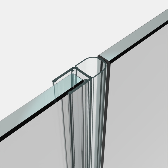 Streifdichtung für 8mm GLAS