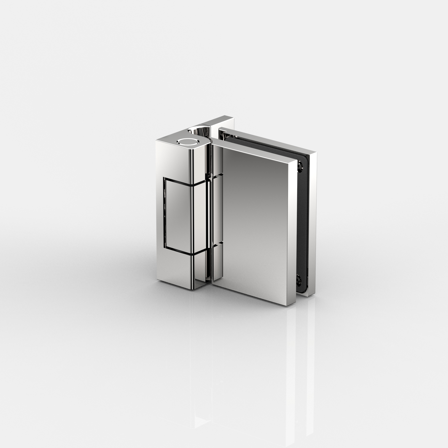 Anschlagtürband Glas-Wand 90°