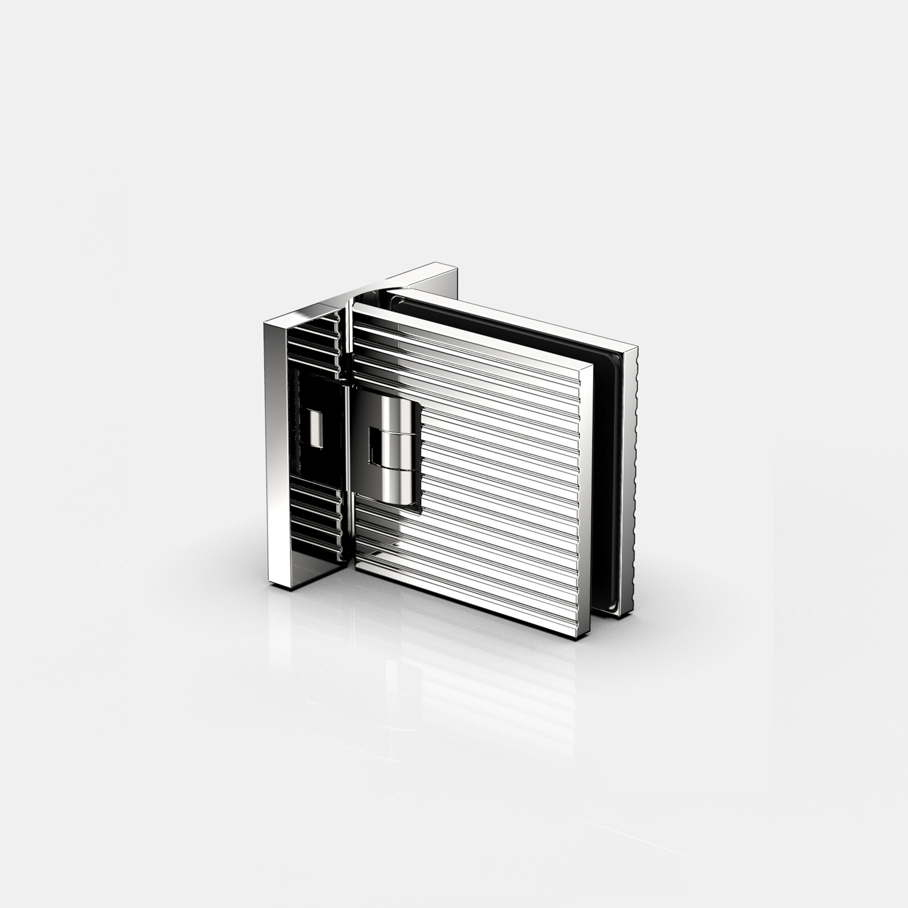 Pendeltürband Glas-Wand 90°