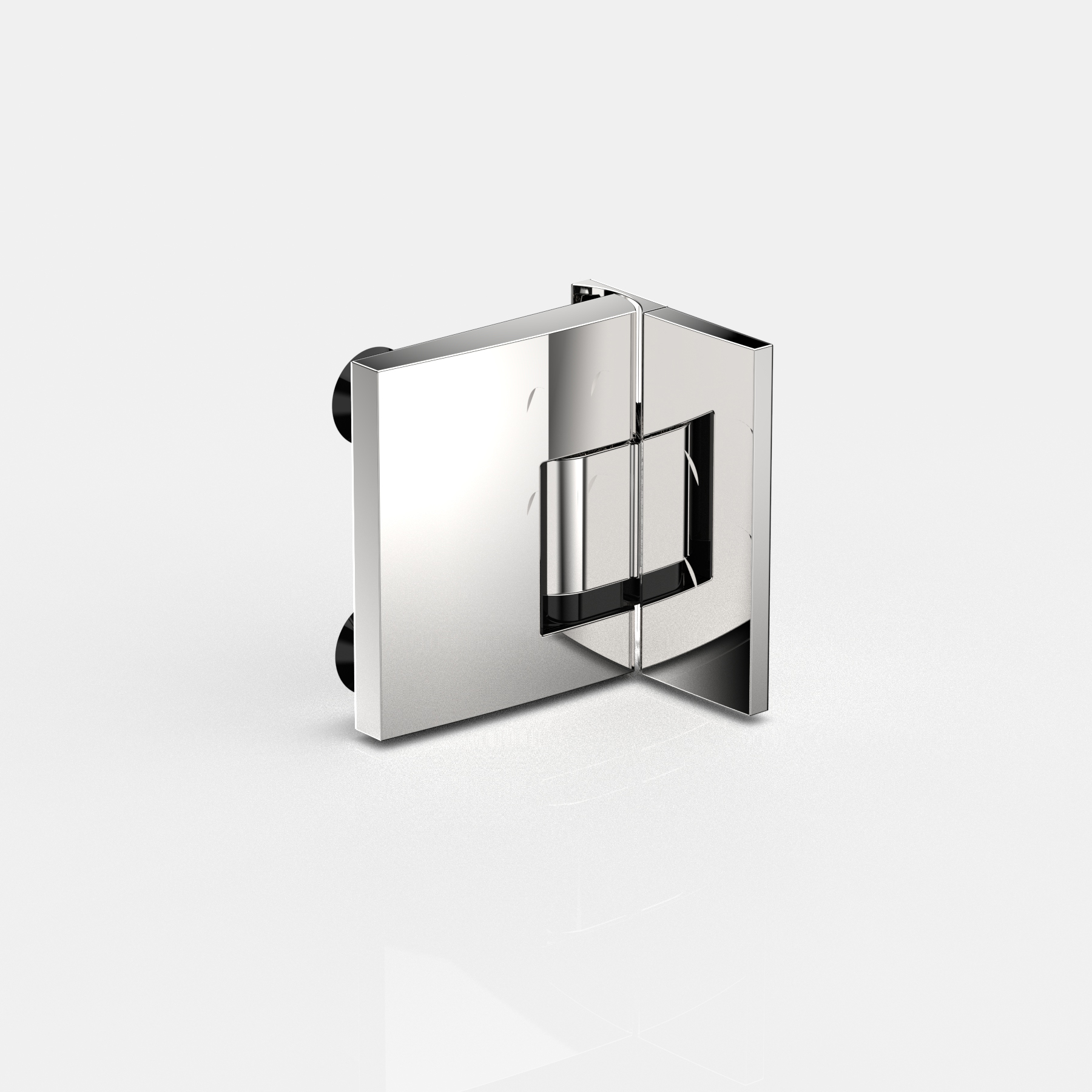 Hebe-Senk-Pendeltürband, flächenbündig, Glas-Wand 90°