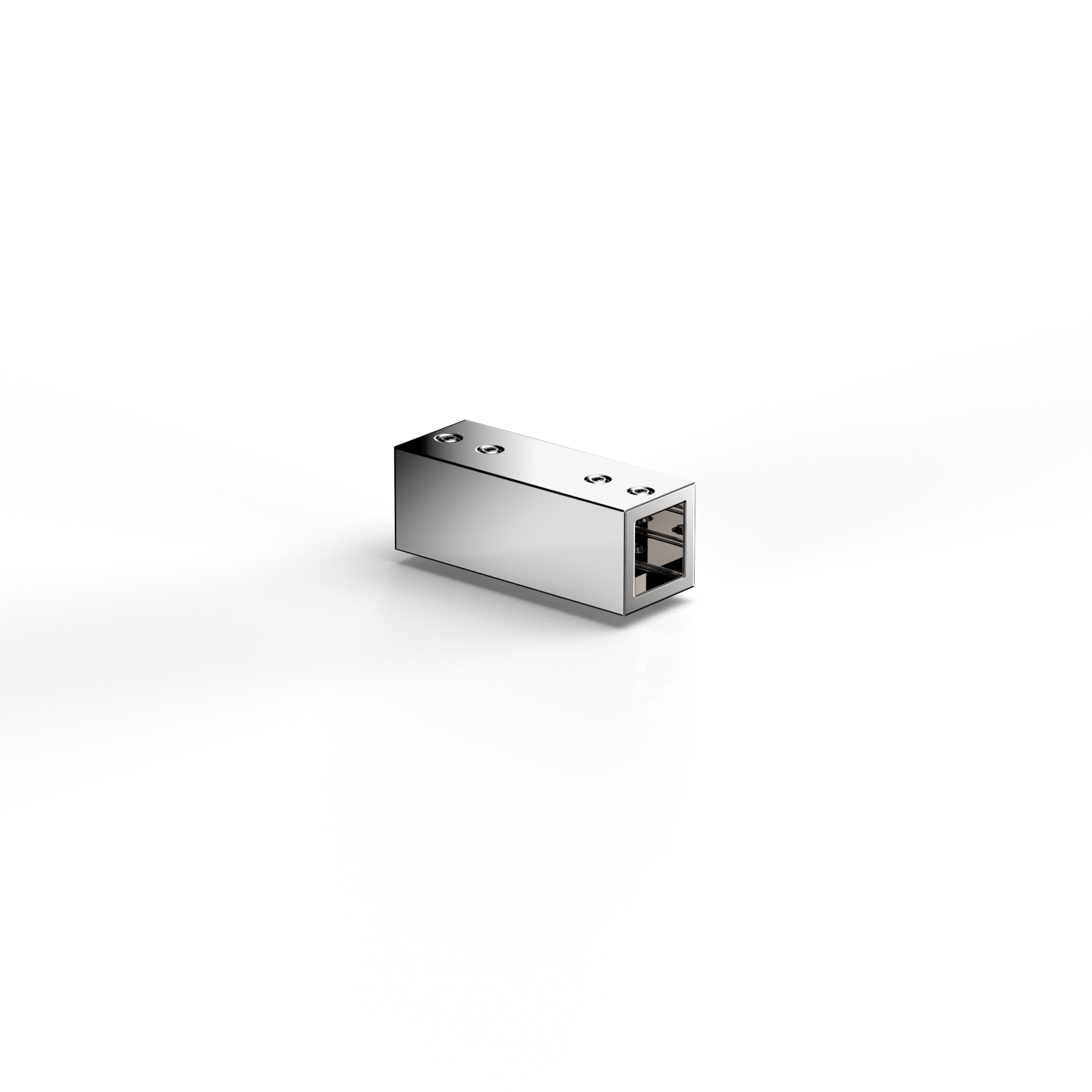 Verbinder F. 2 Stabistangen 15x15mm 180°