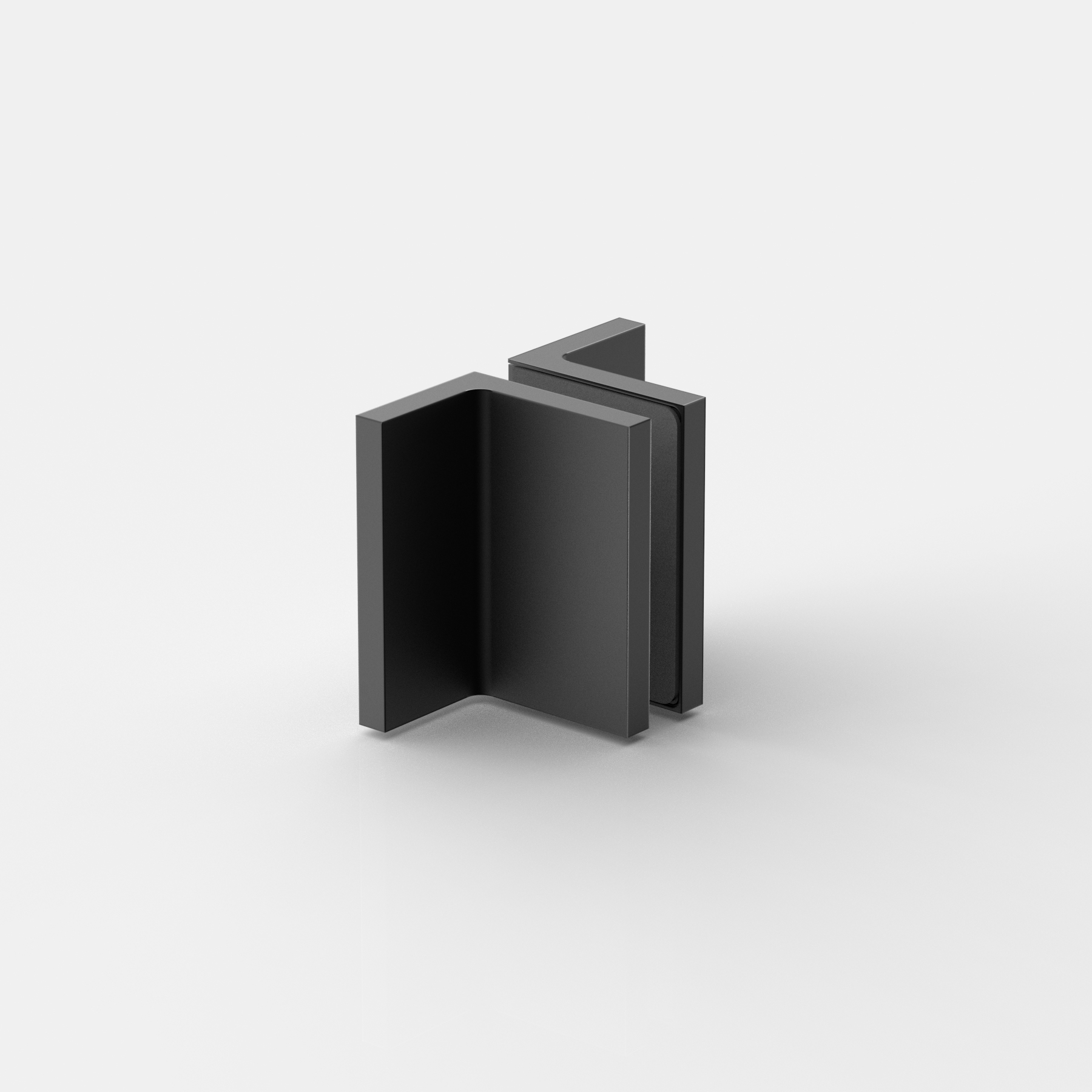 Winkelverbinder Wand-Glas 90°