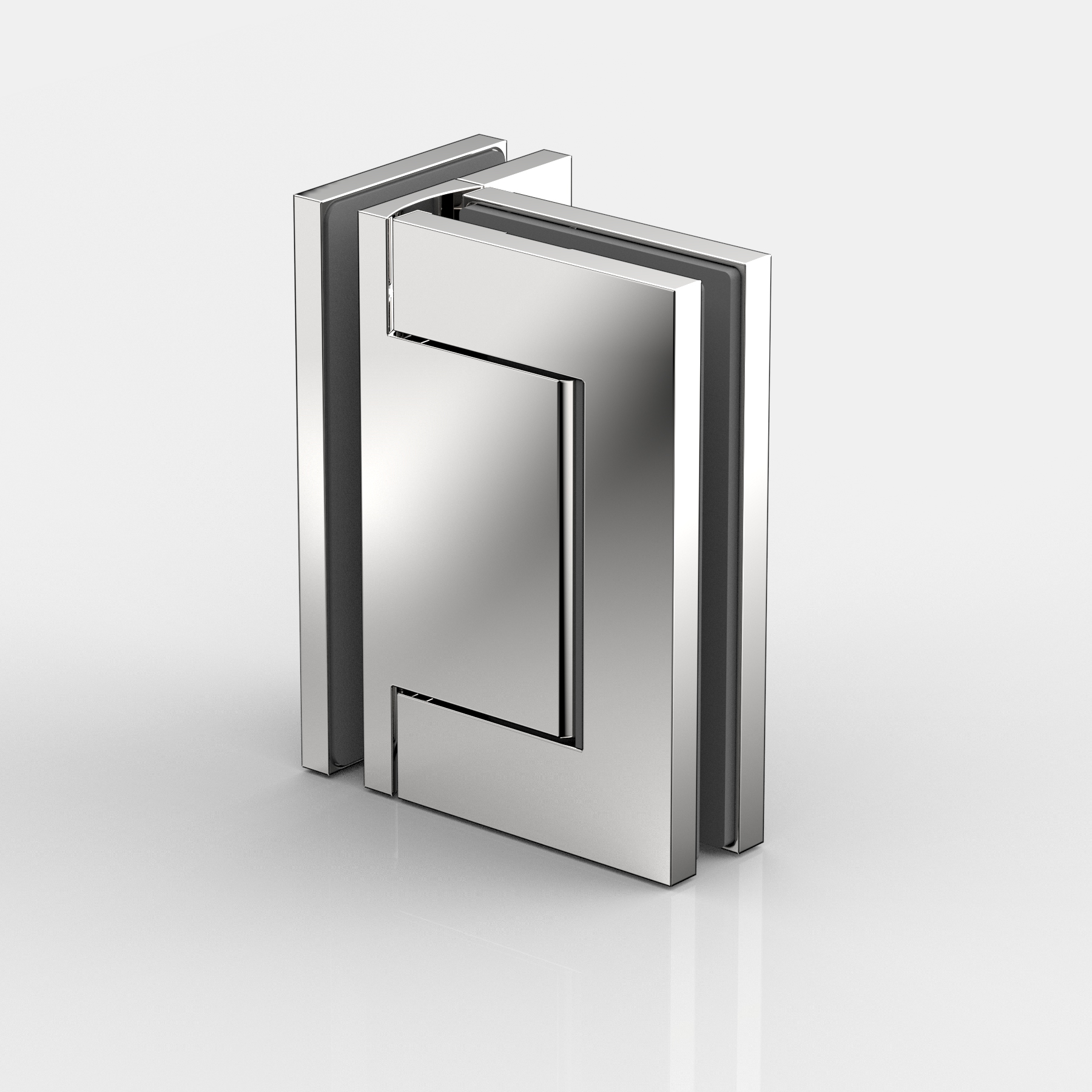 Pendeltürband Glas-Glas 90°, beidseitig max. 95°  öffnend