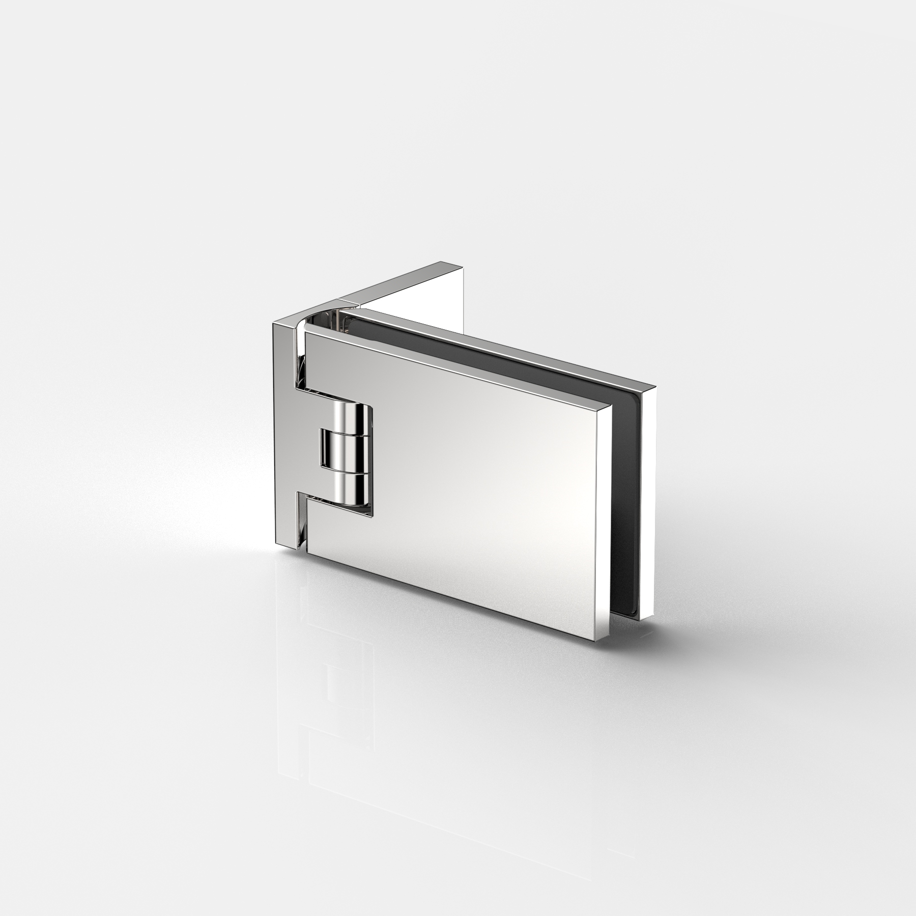 Pendeltürband Glas-Wand 90°