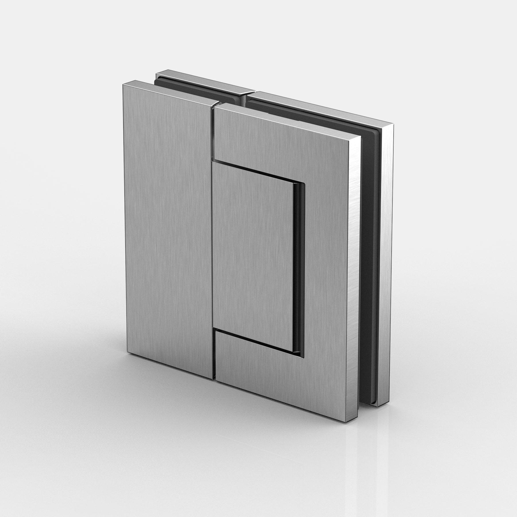 Pendeltürband Glas-Glas 180°, beidseitig max. 95°  öffnend