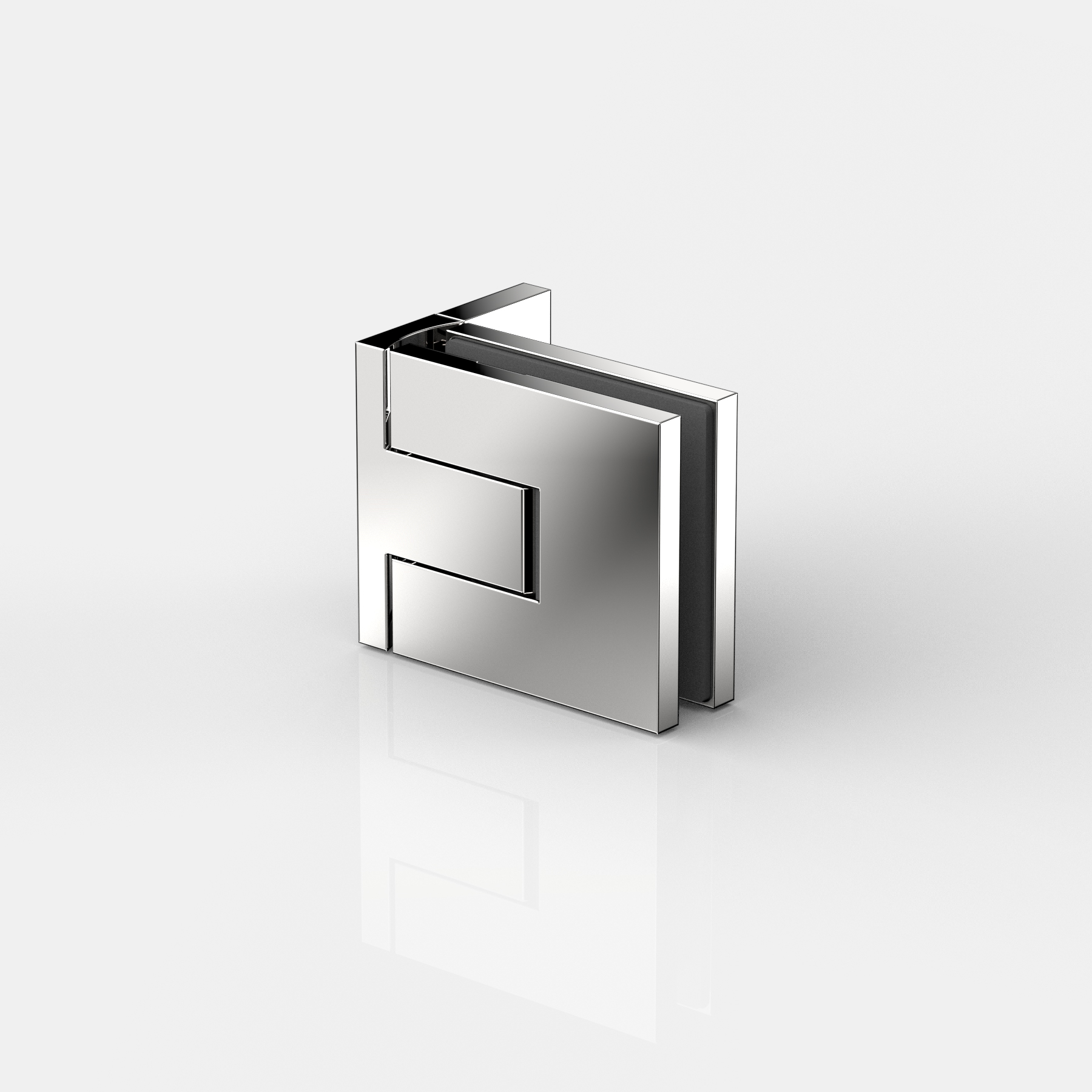 Pendeltürband Glas-Wand 90°