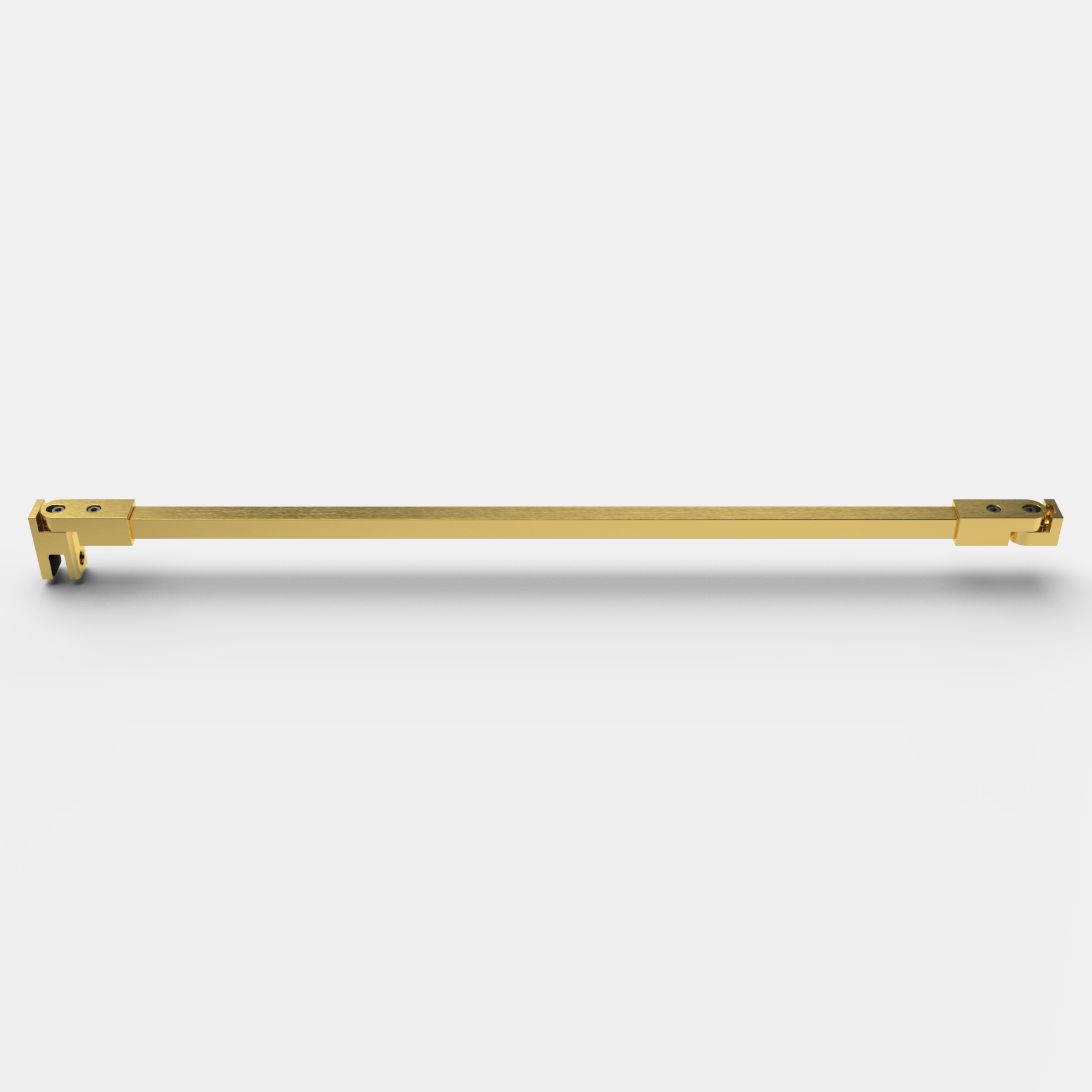 Stabistange eckig 1200 mm, Glas-Wand, kürzbar