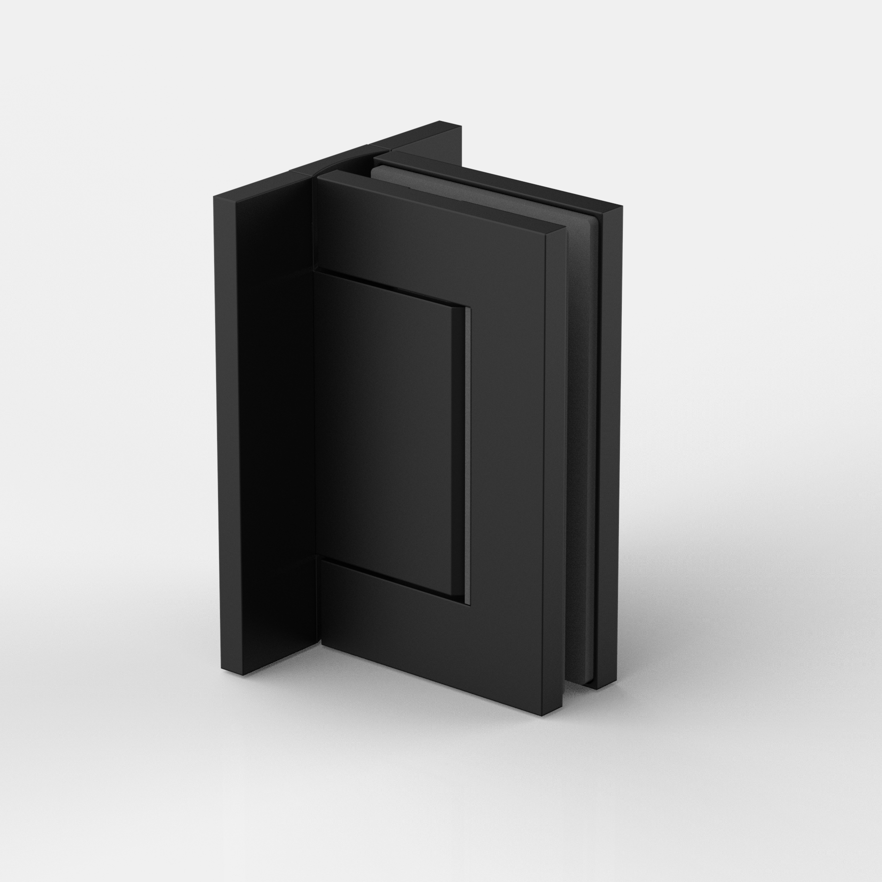 Pendeltürband Glas-Wand 90°,  beidseitig max. 95° öffnend