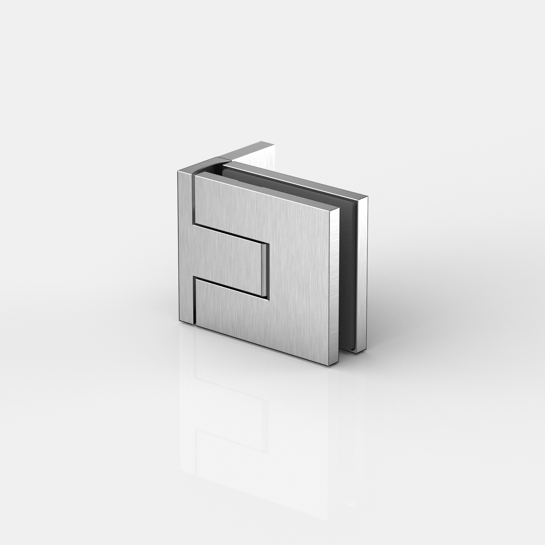 Pendeltürband Glas-Wand 90°