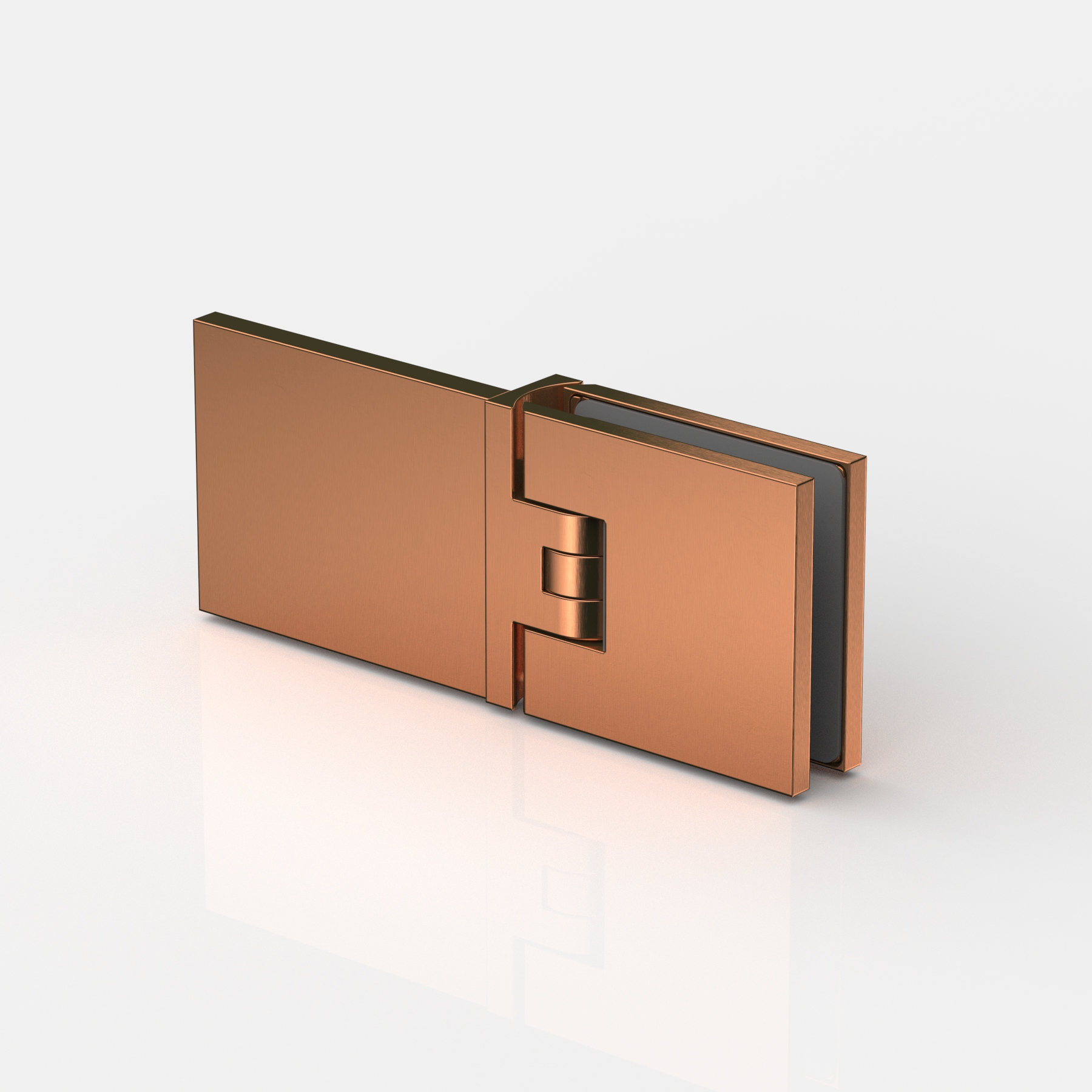 Pendeltürband Glas-Wand 180°