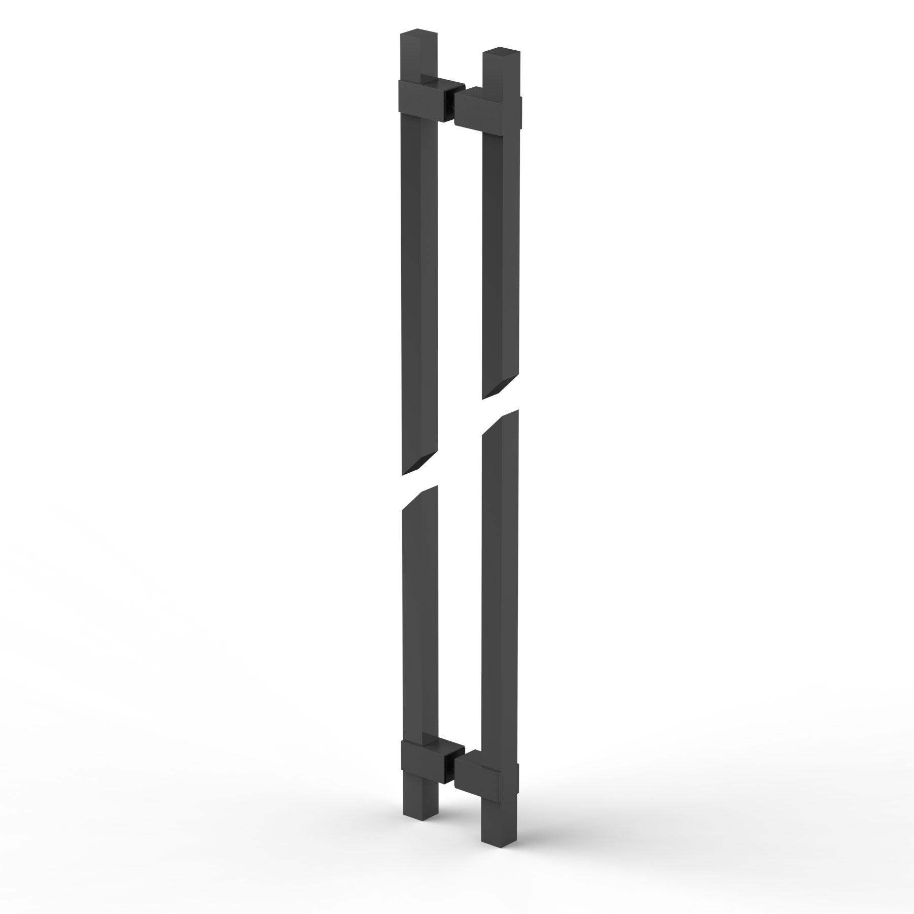 Glass door handle double sided 20x20 mm