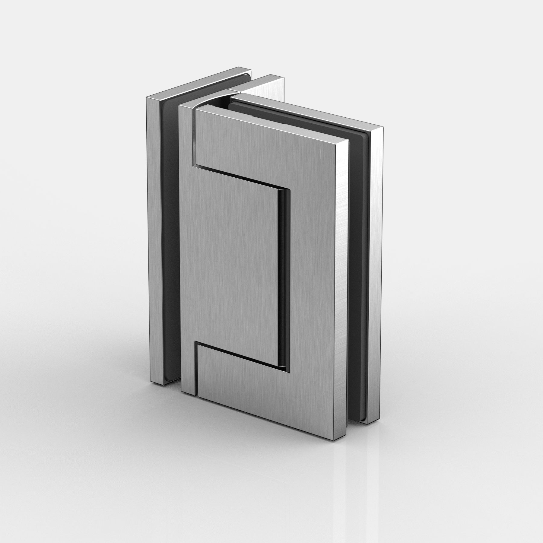 Pendeltürband Glas-Glas 90°, beidseitig max. 95° öffnend