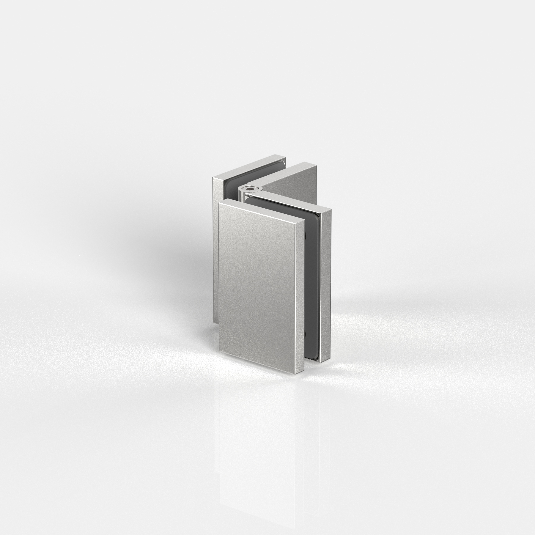 Winkelverbinder Glas-Glas 80-180°