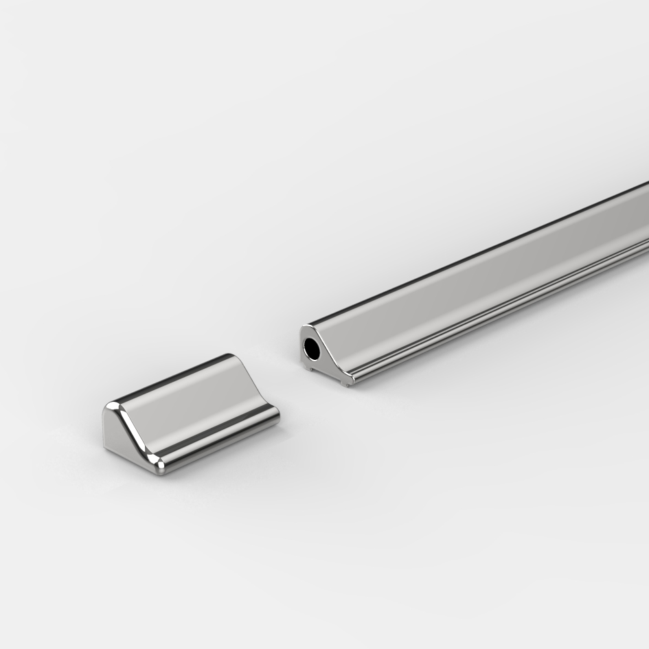 Schwallschutzprofil, Endstück, rechts