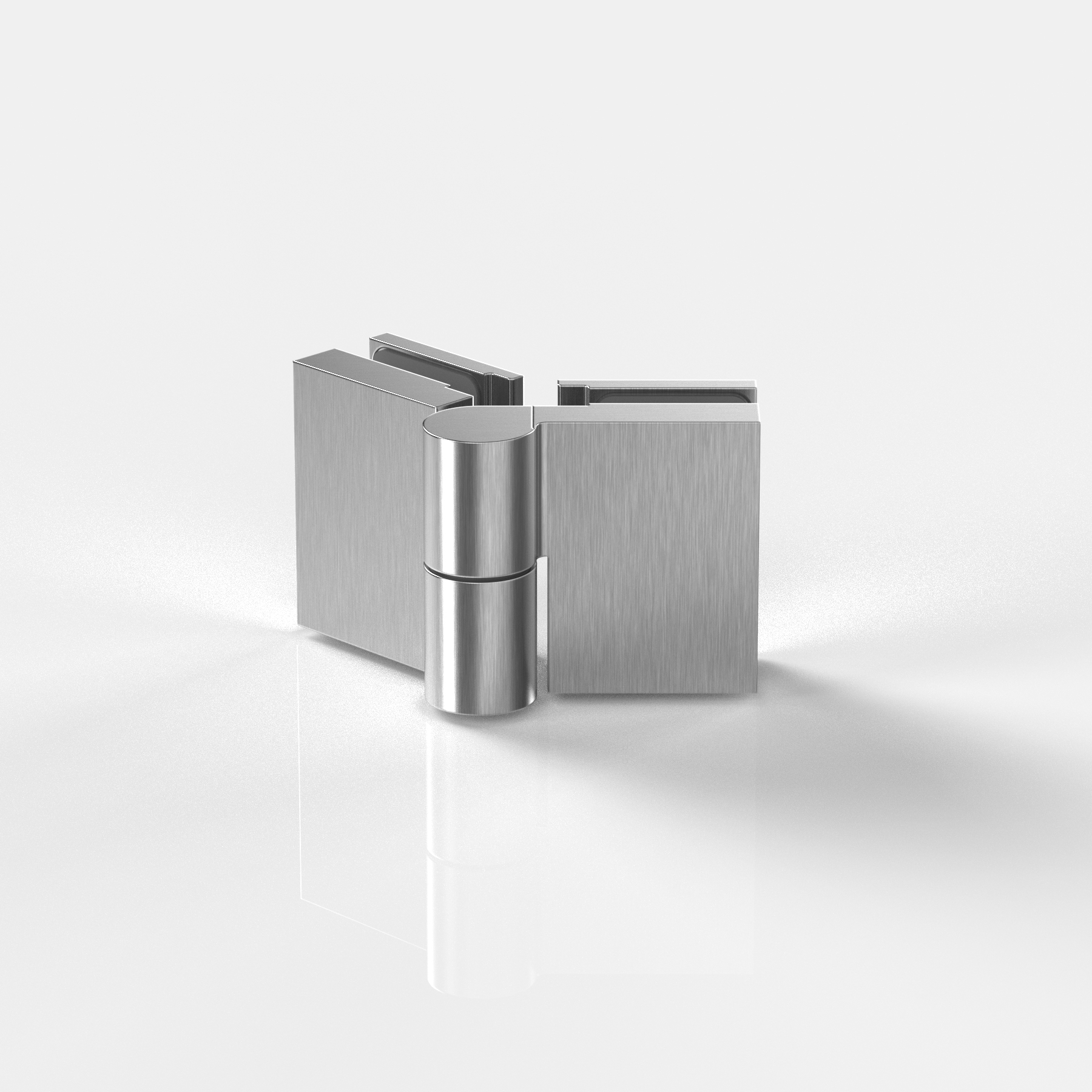 Hebe-Senk-Anschlagtürband, Glas-Glas135°