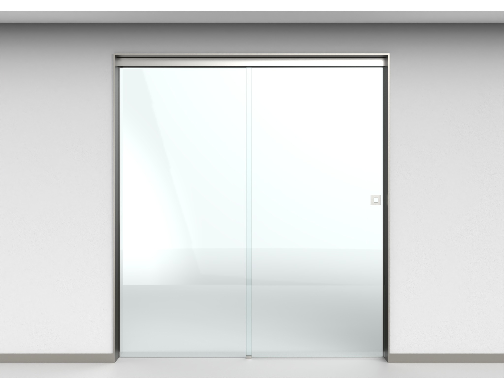 Schiebetür, 1 flügelige Tür, Deckenmontage L=2000 mm, ohne Softstopp