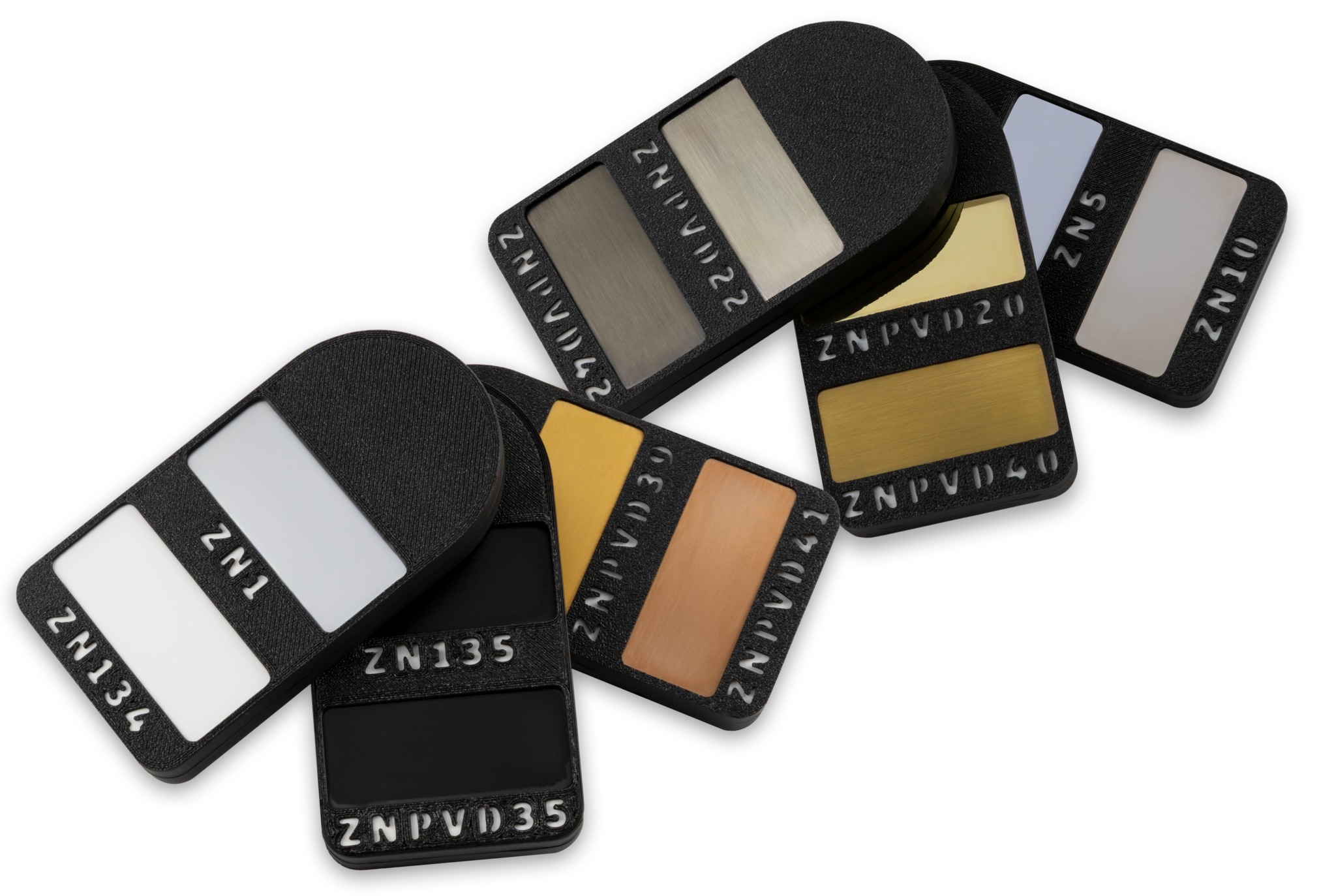 Musterfächer, Farben Duschbeschläge