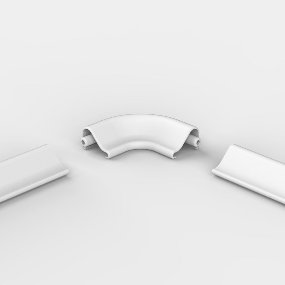 Schwallschutz-Eckverbindung 90°