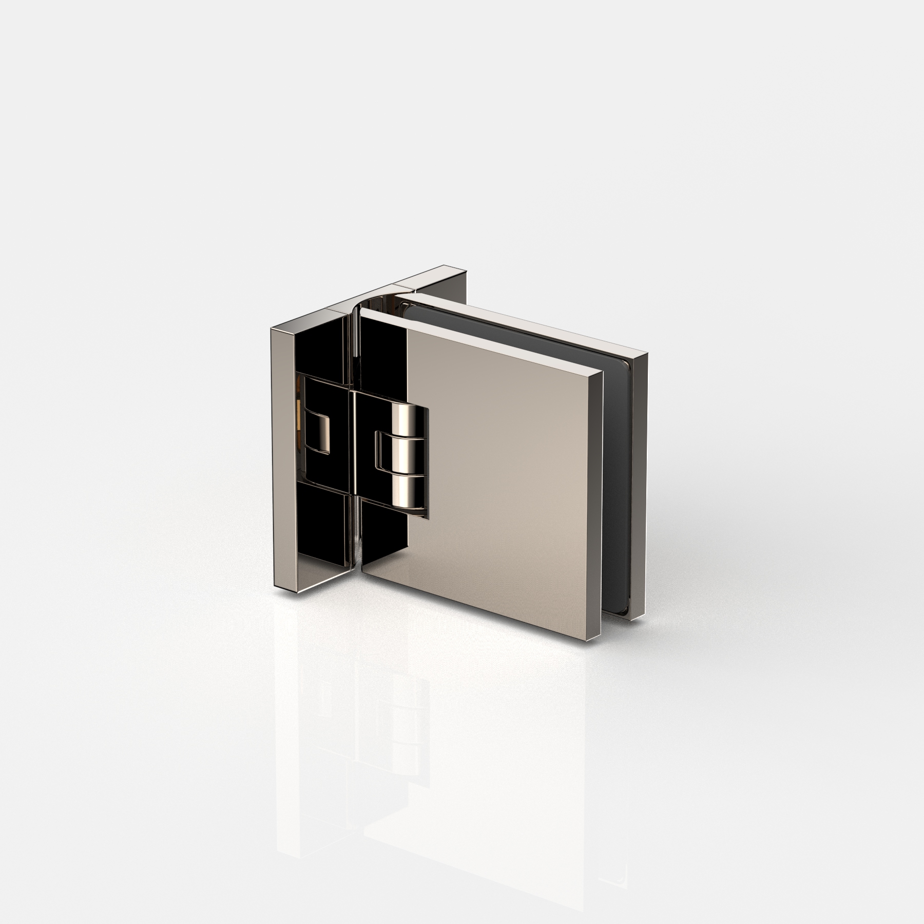 Pendeltürband Glas-Wand 90°