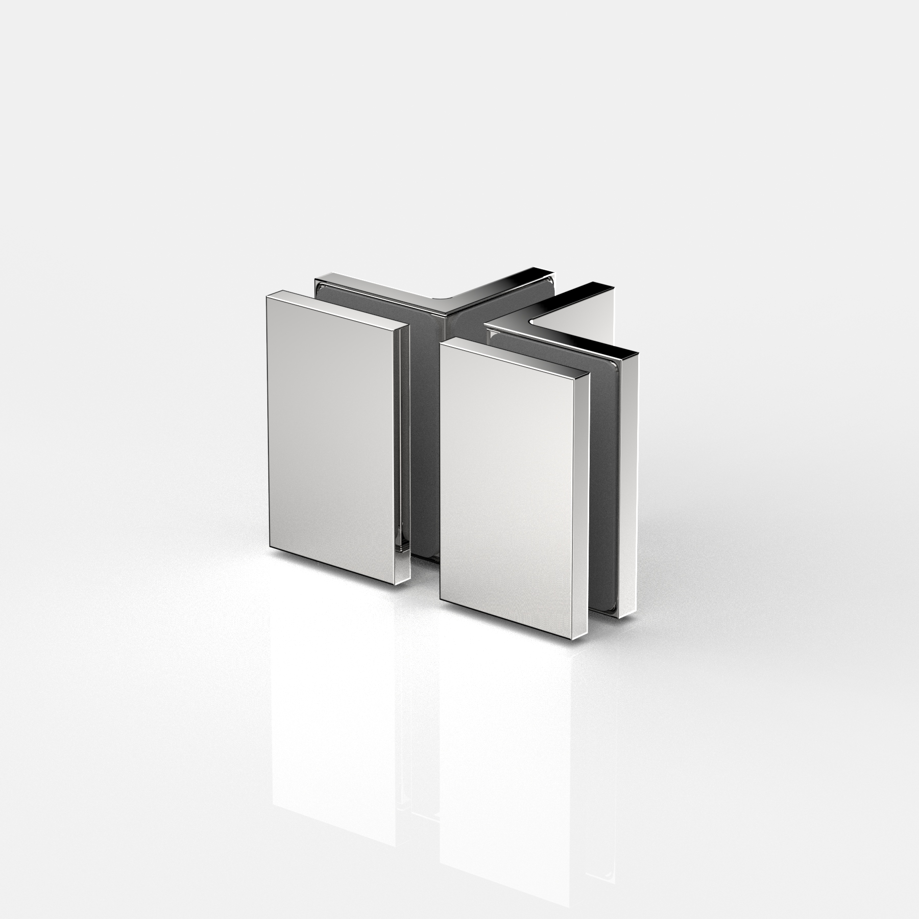 Winkelverbinder Glas-Glas 90°